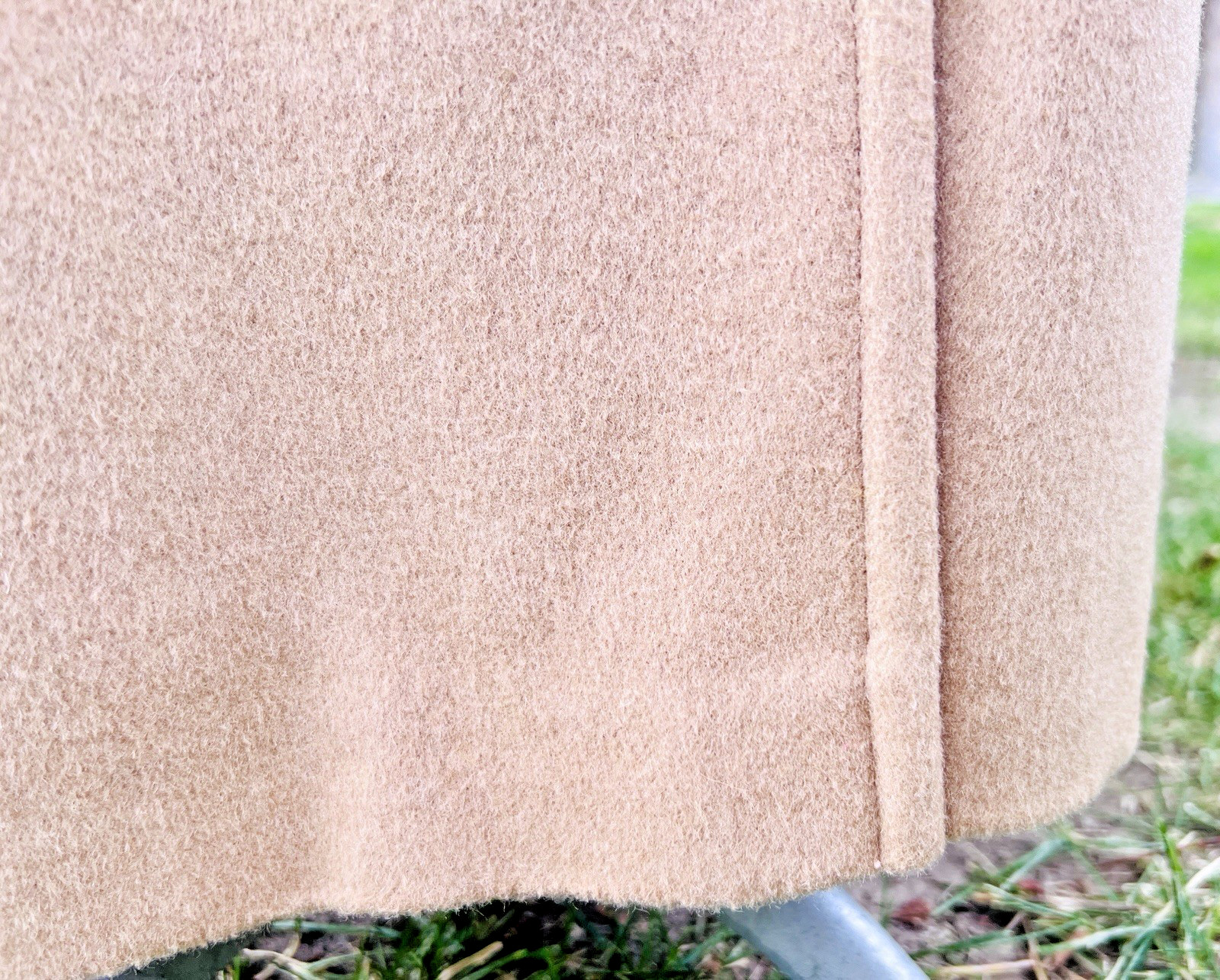Riel Coat Co. Vintage Wool and Cashmere Coat Made in the USA Camel Color XL
