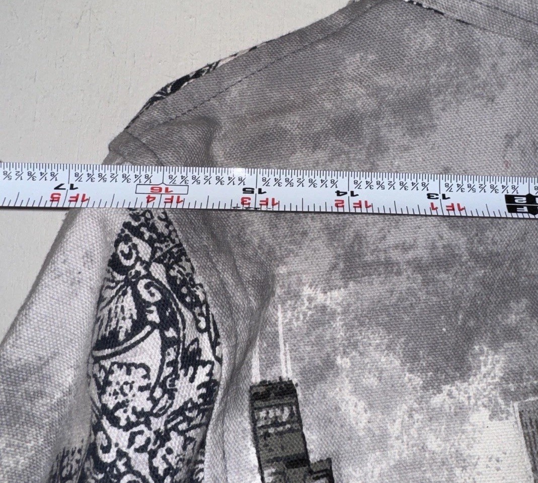 Vtg Take Two Jacket Chicago City Scene Button Down Blazer Sequins Women’s PL