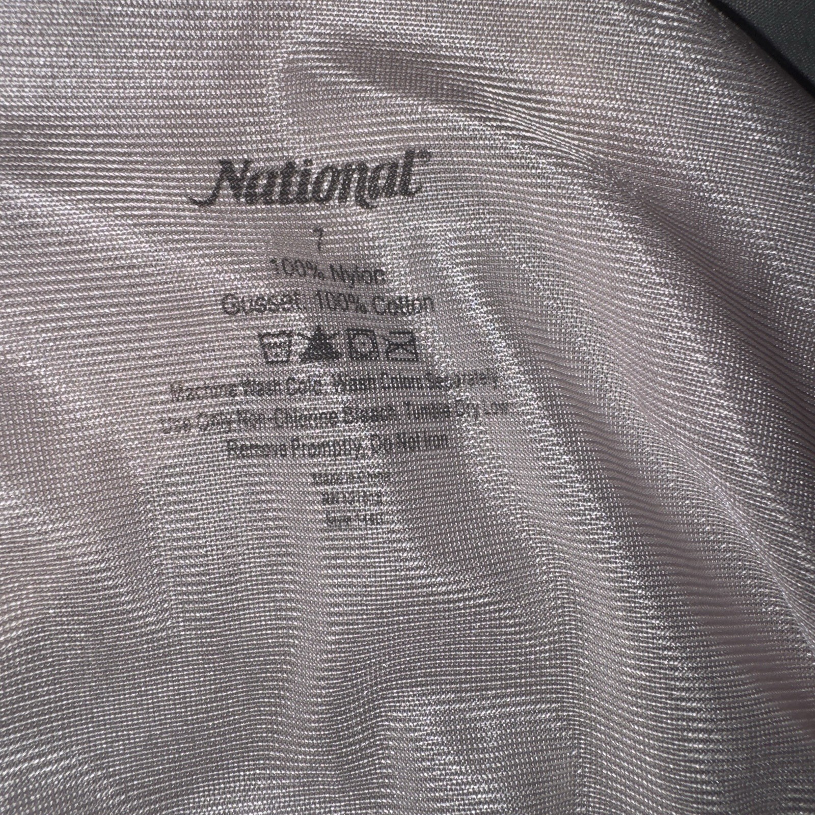 Vintage LOT of 3 Panties National Sheer Blue Pink White Granny Brief Nylon Sz 7