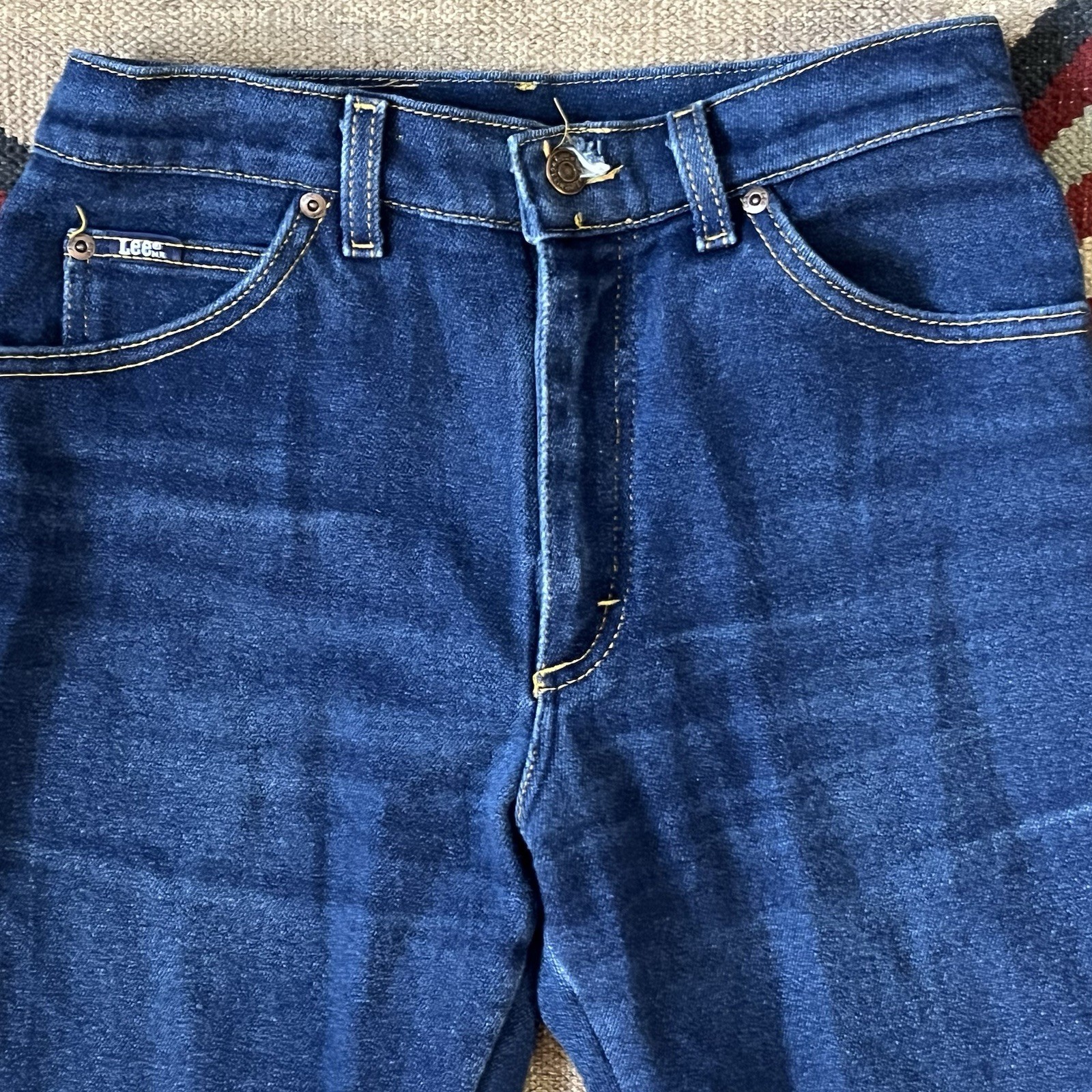 Vintage 80s Lee Riders Jeans Women’s 28×30 USA Made Blue Stretch Denim
