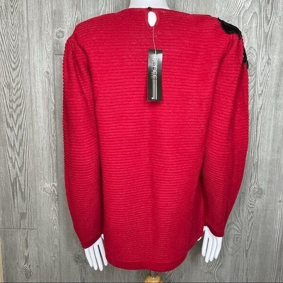 Nwt vintage 1980s beaded / sequin grape knit long sleeve sweater small