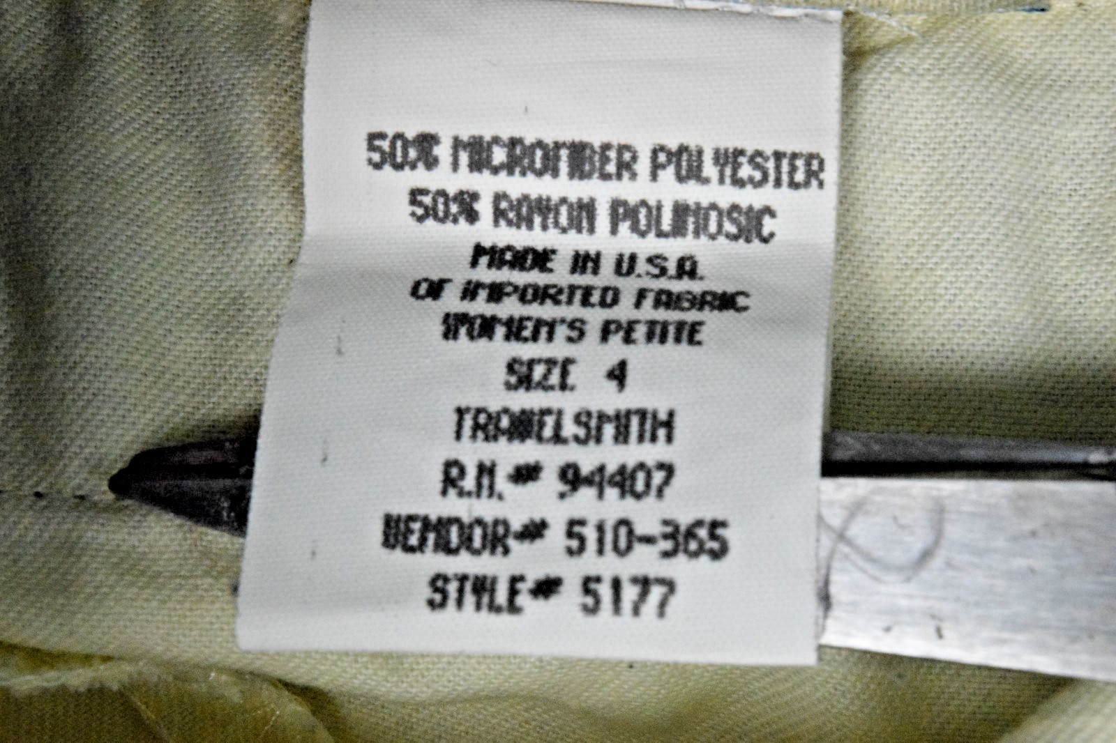 Vintage Pants TravelSmith Size 4 90s Olive Gray Drab Pleated Microfiber Made USA