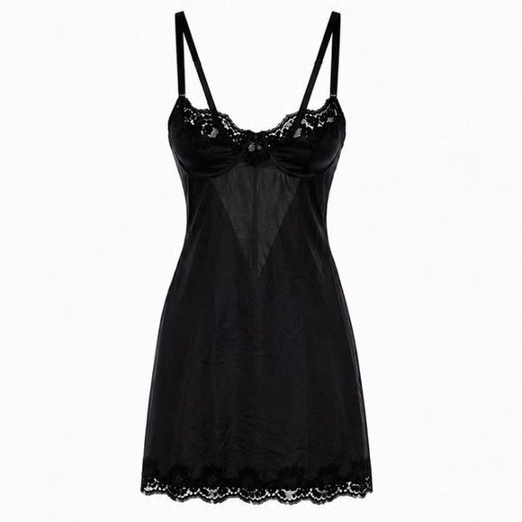Dolce & Gabbana Vintage Bustier Lace Slip Dress