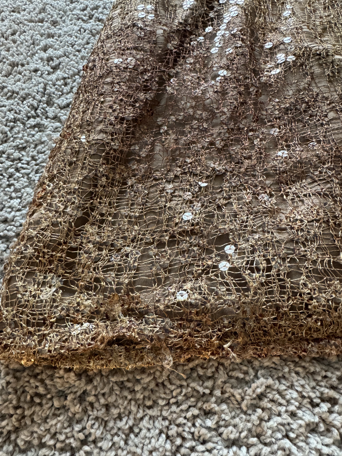 Vintage Kay Unger Sequin Backless Dress