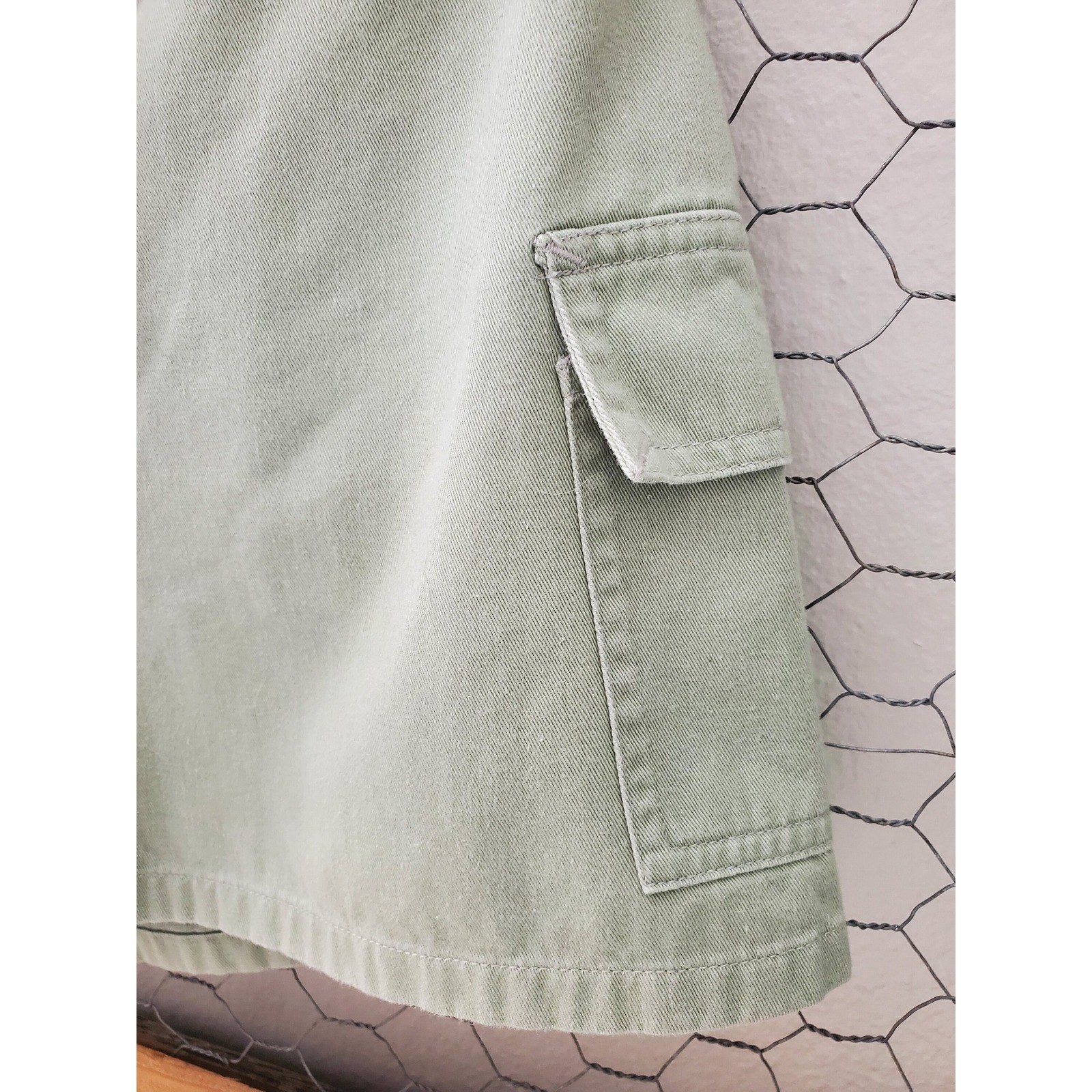 Vintage 90s Express Bleus 100% cotton shorts khaki cargo green army safari 2