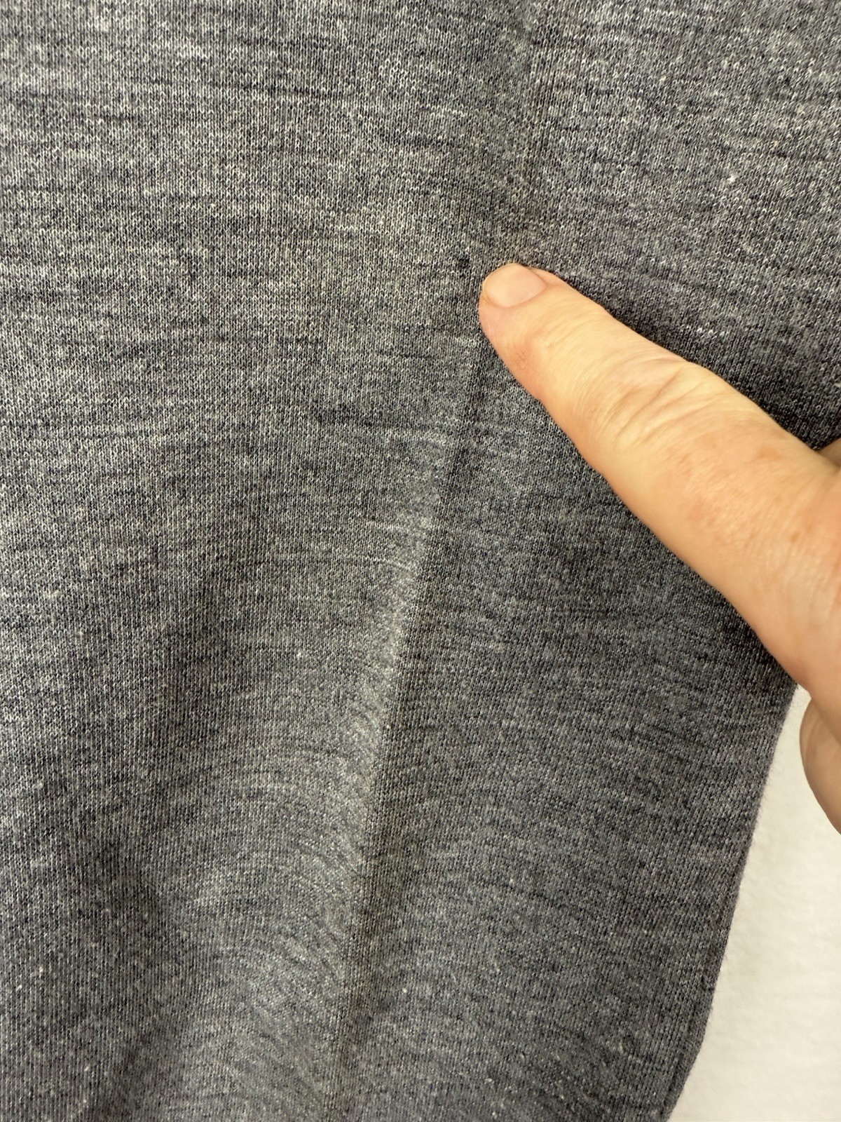 Vintage 70s Gray Pull On Size 10 Flair Knit Pants