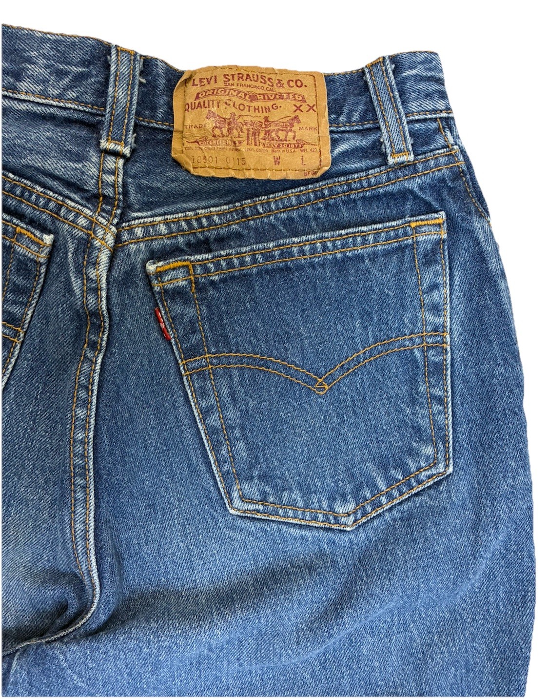 Vintage 1990 Levi’s 550 Women’s Size 7L Made in USA High Rise Tapered Leg 27×32