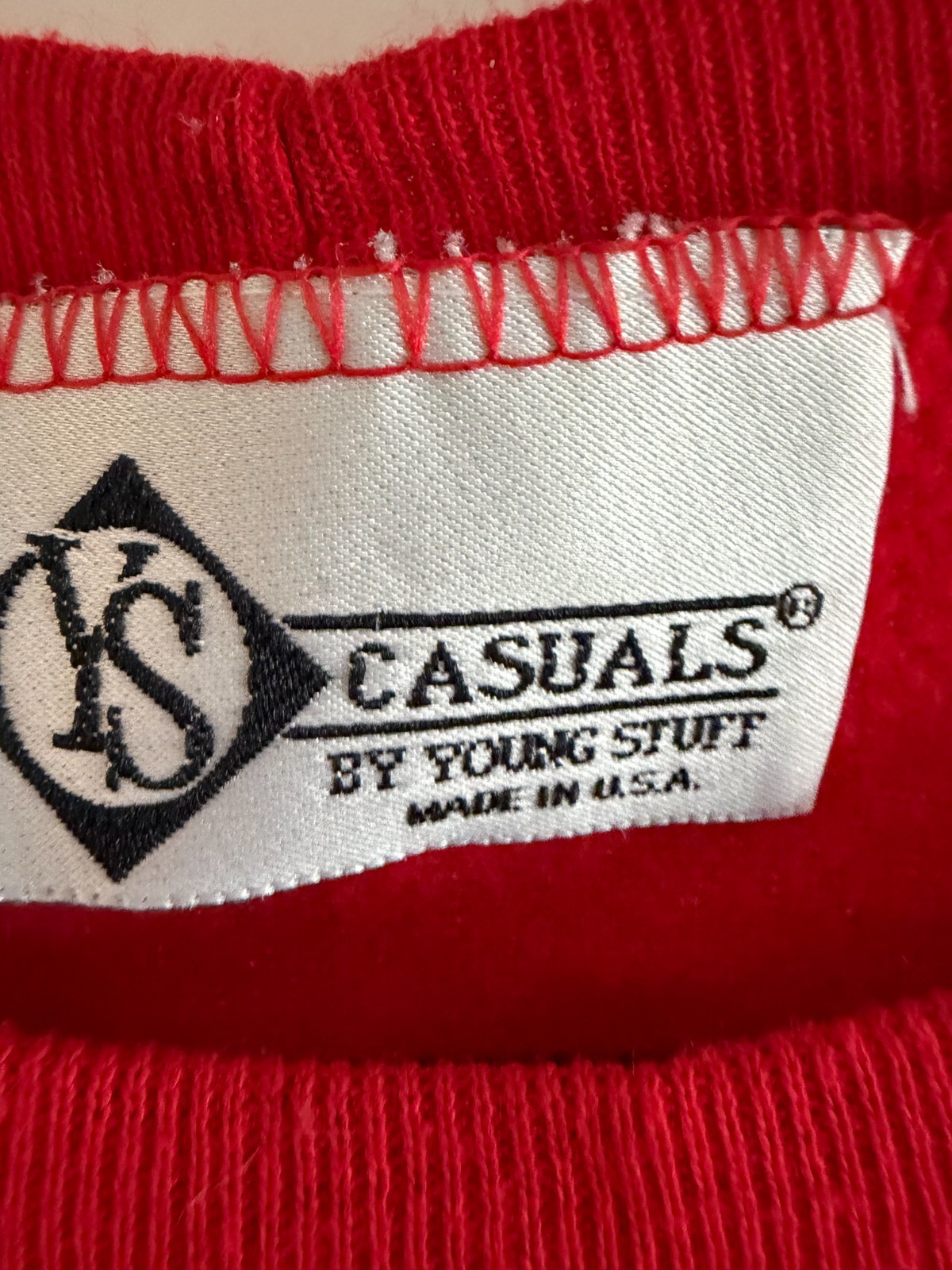 vintage 80s 90s CASUALS YOUNG STUFF CHRISTMAS sweatshirt 2X bear