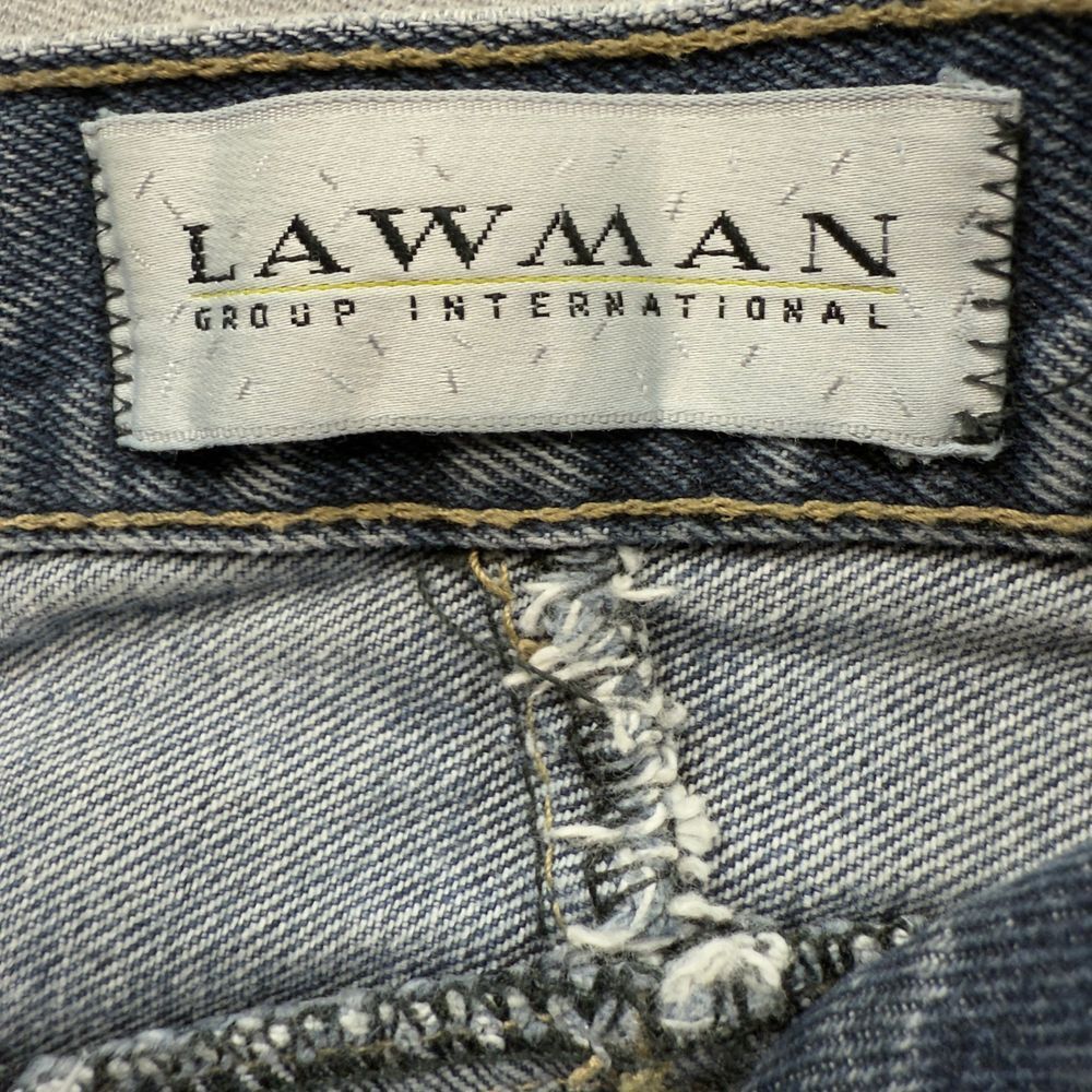 Lawman World Class Denim Vintage High Waisted Pleated Mom Jeans Distressed Sz 5