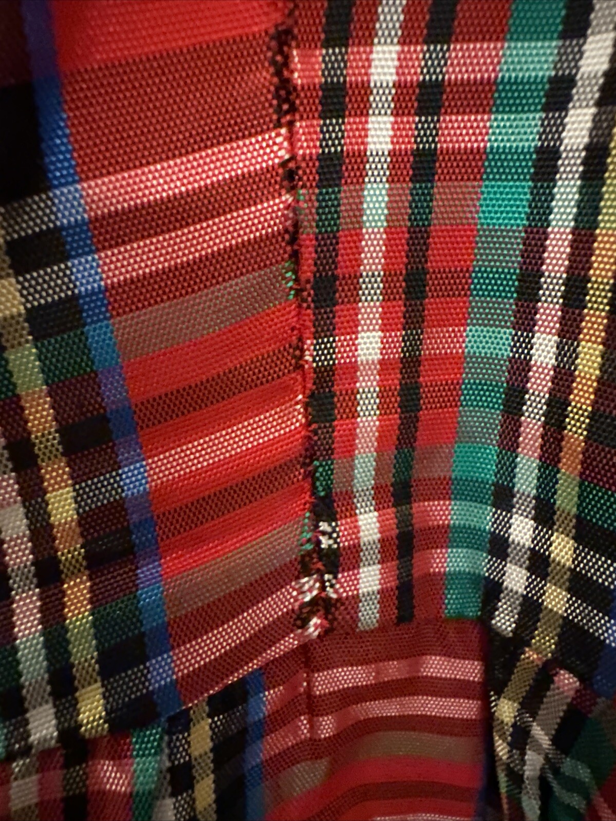Vintage Entourage Red Plaid Dress Size 7/8