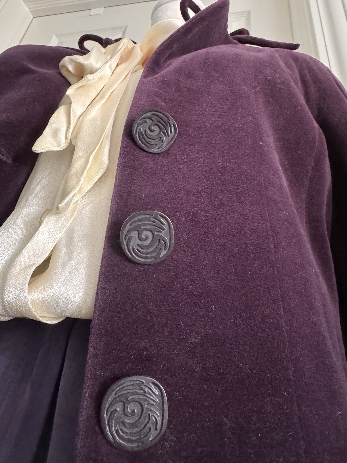 Vintage Chloe Velvet Jacket Purple Rare Find SM