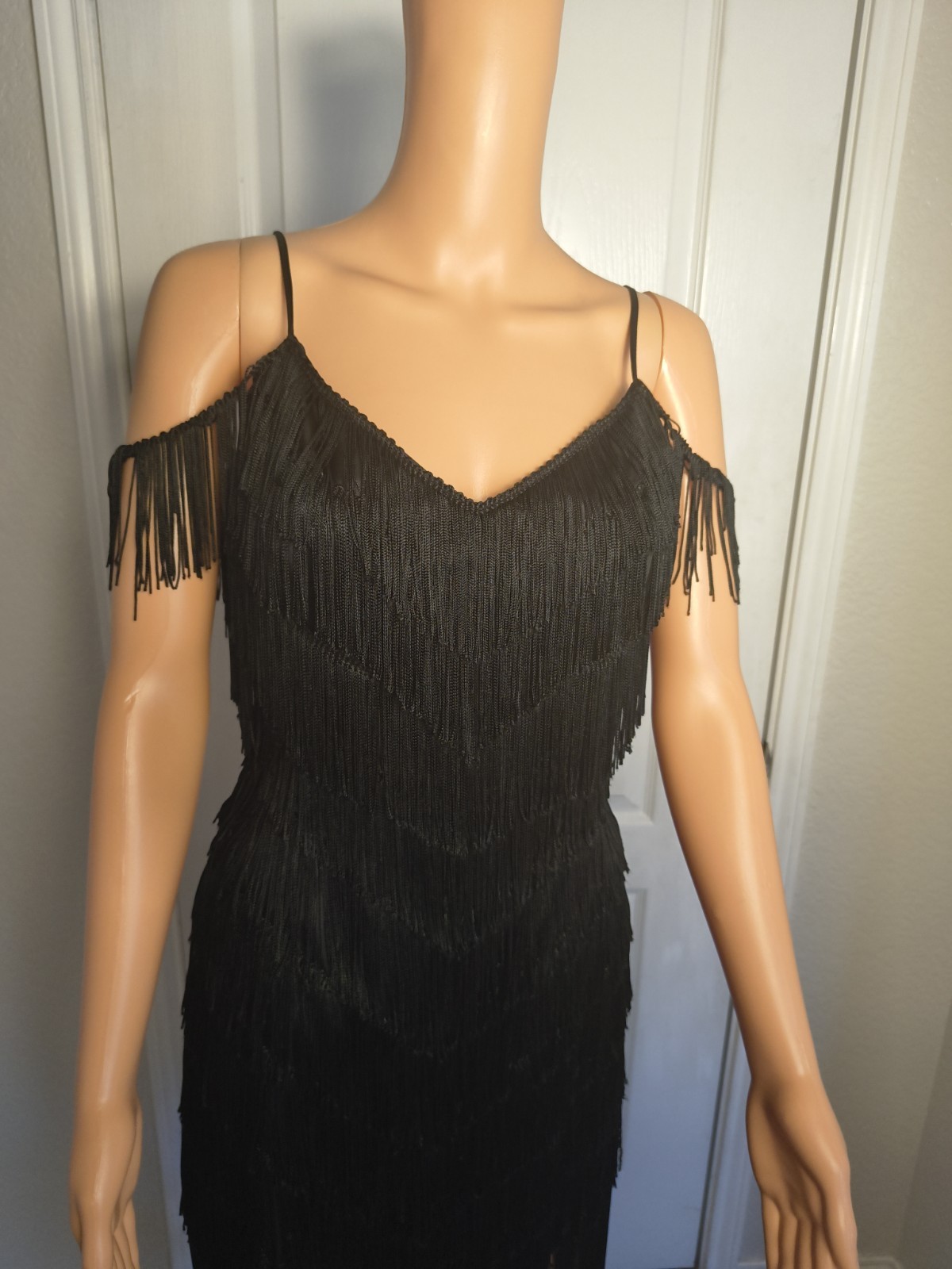 Vintage Fringe 80’s Flapper Sexy Party Dress Size 9/10 by TD4 Electra – DP32