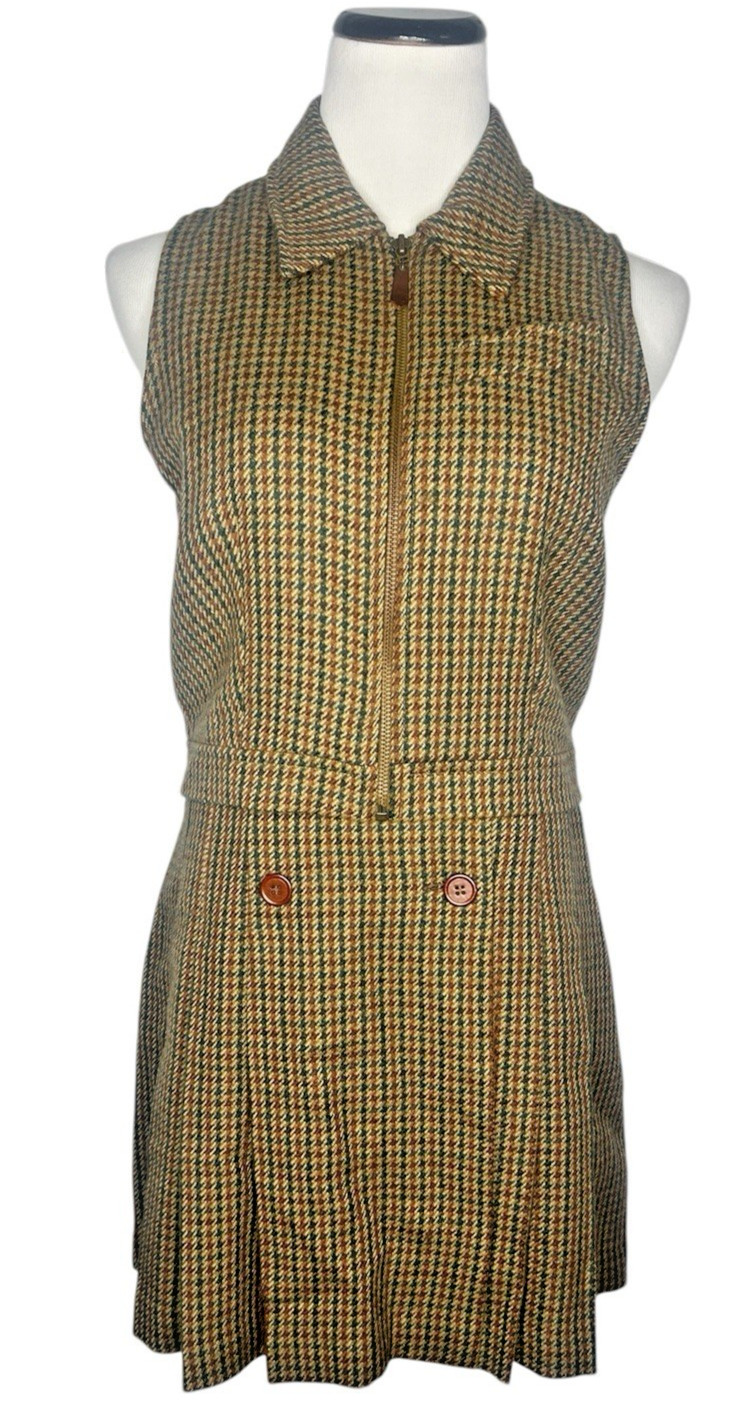 Vintage The Limited Wool Houndstooth Schoolgirl Skirt Suit Women’s Small/ Size 4