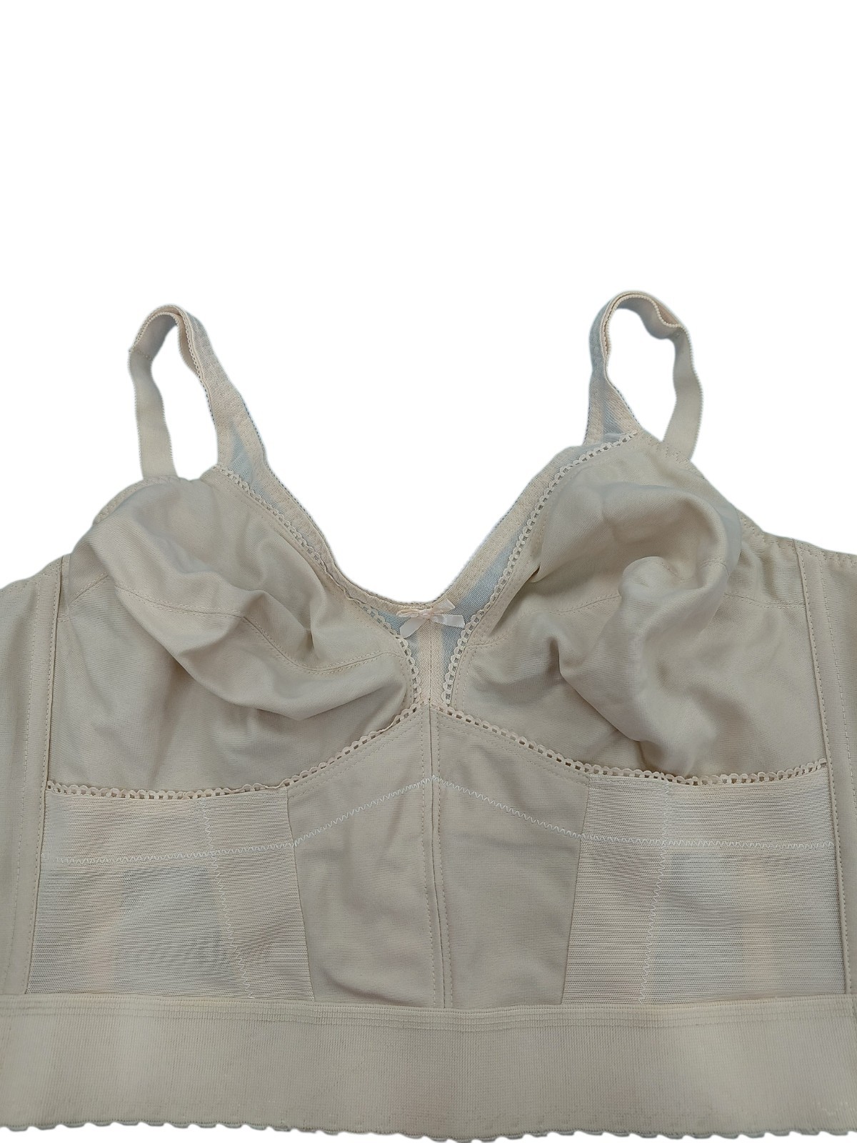 Vintage Beige Crown-ette Corset Top Size 46C