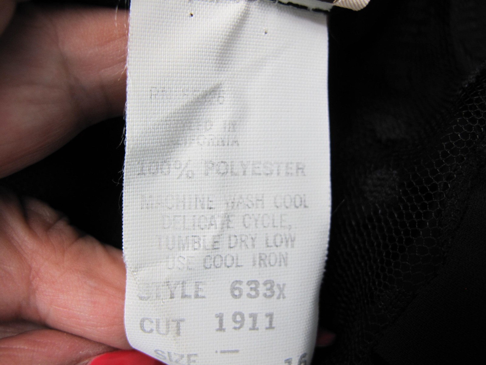 Women’s Chez California Nordstrom Vintage Dress Black Size 16 Pleated