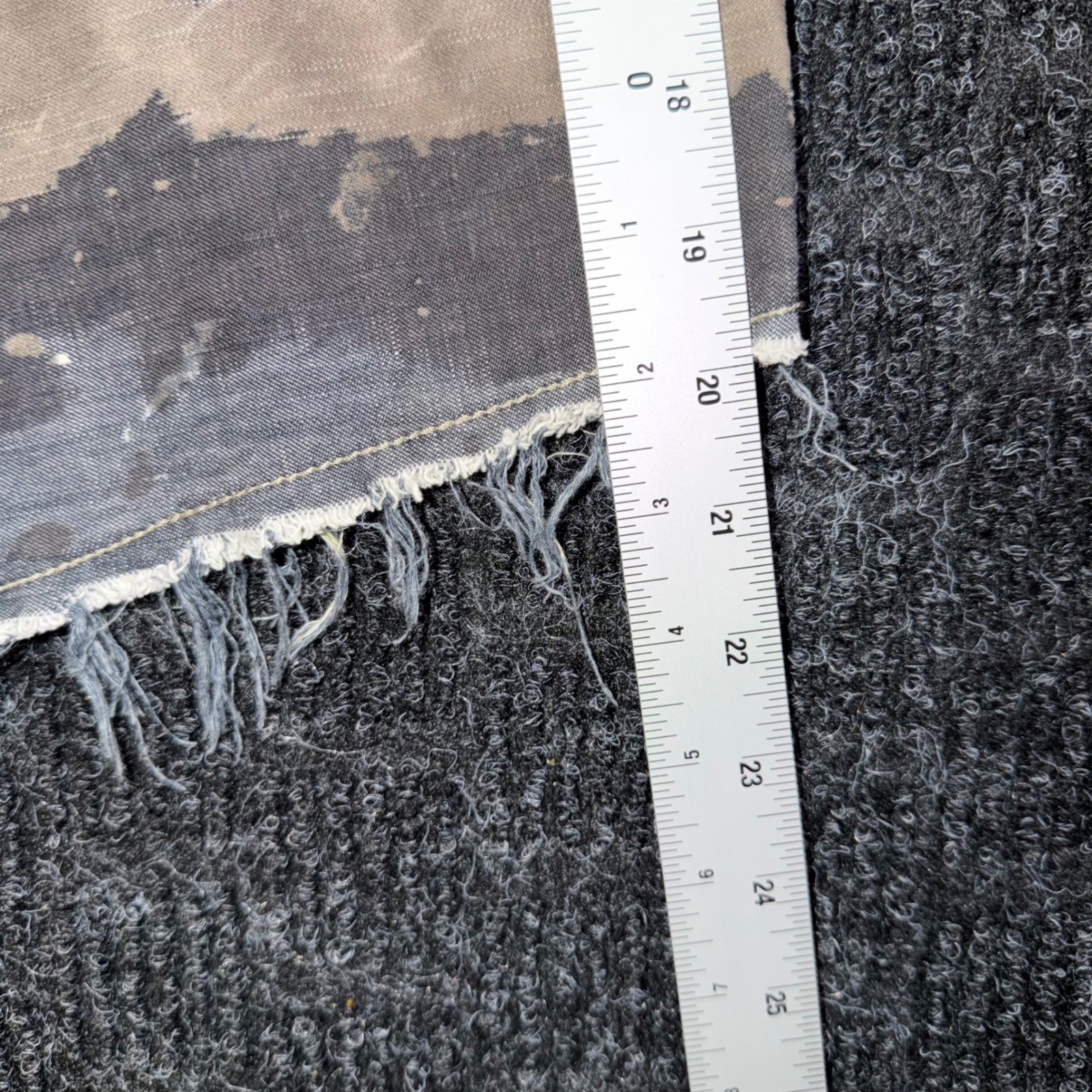 Vintage Diesel Asymmetrical Acid Wash Denim Skirt Raw Hem Y2K Cyber Grunge 25