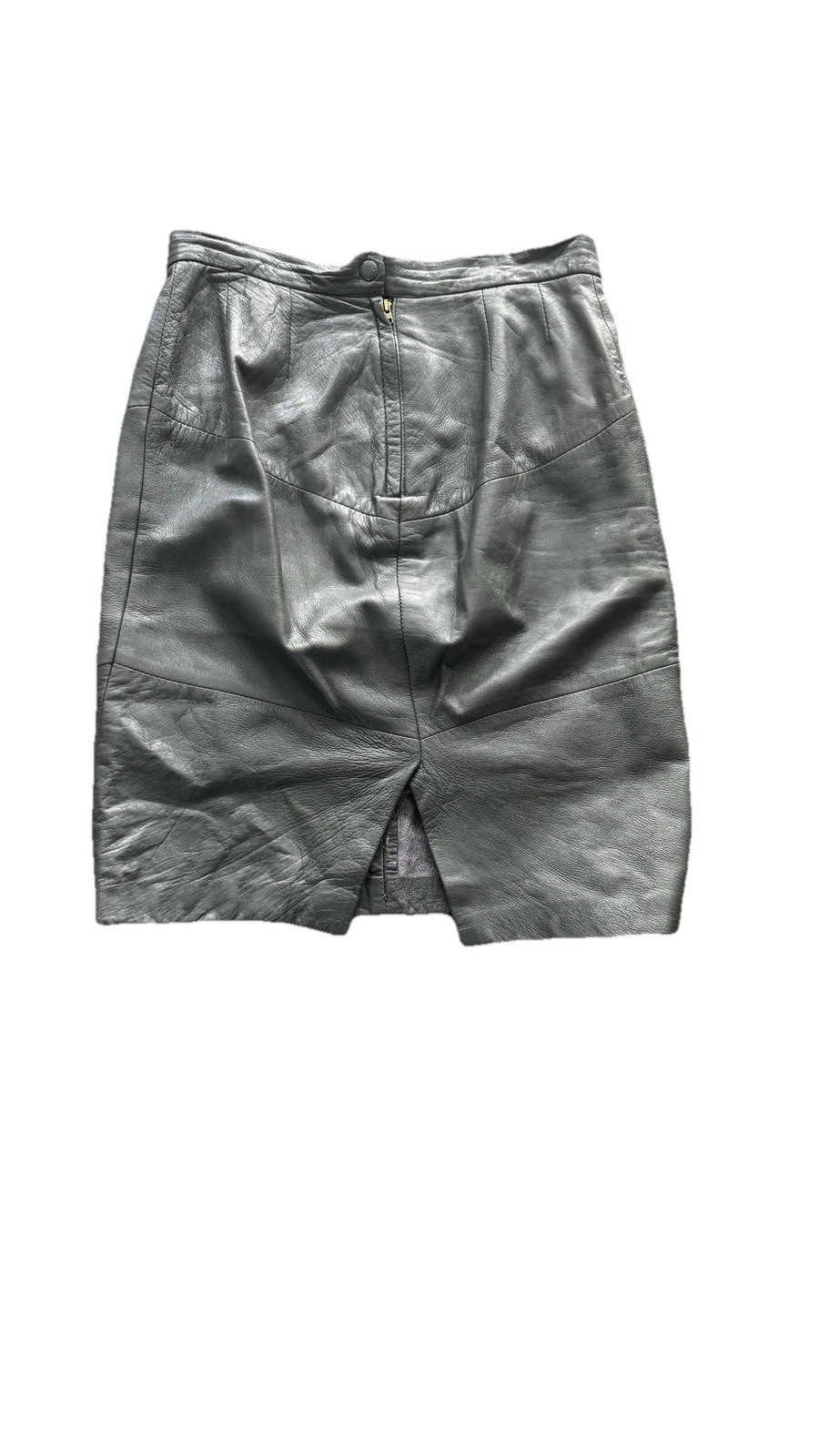 Vintage 80s-90s Grunge Style Rafaell Faux Leather Pencil Skirt Size 10