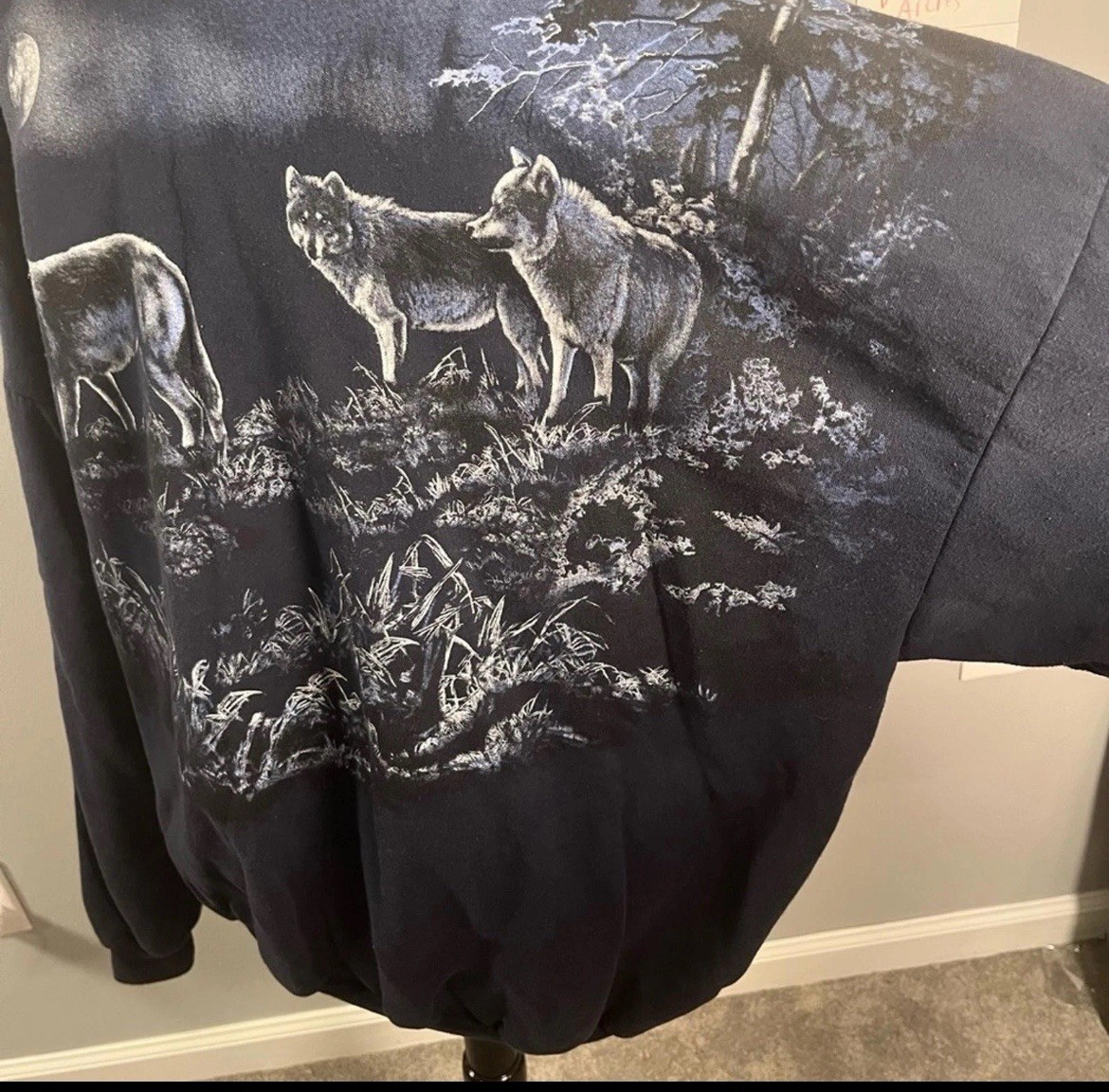 Wolves Wolf Sweatshirt Vtg Full Moon Art Unlimited Sportsware Women’s XXXL