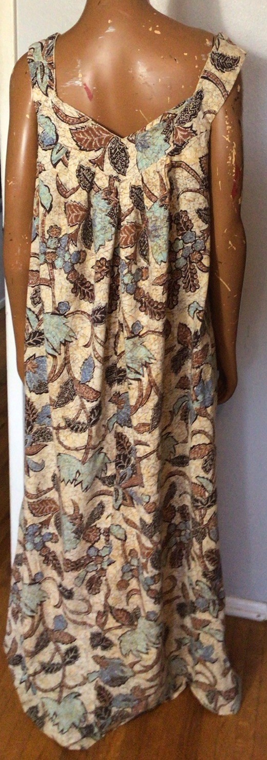 Vintage 1970s Homemade Cotton Maxi Dress Sundress
