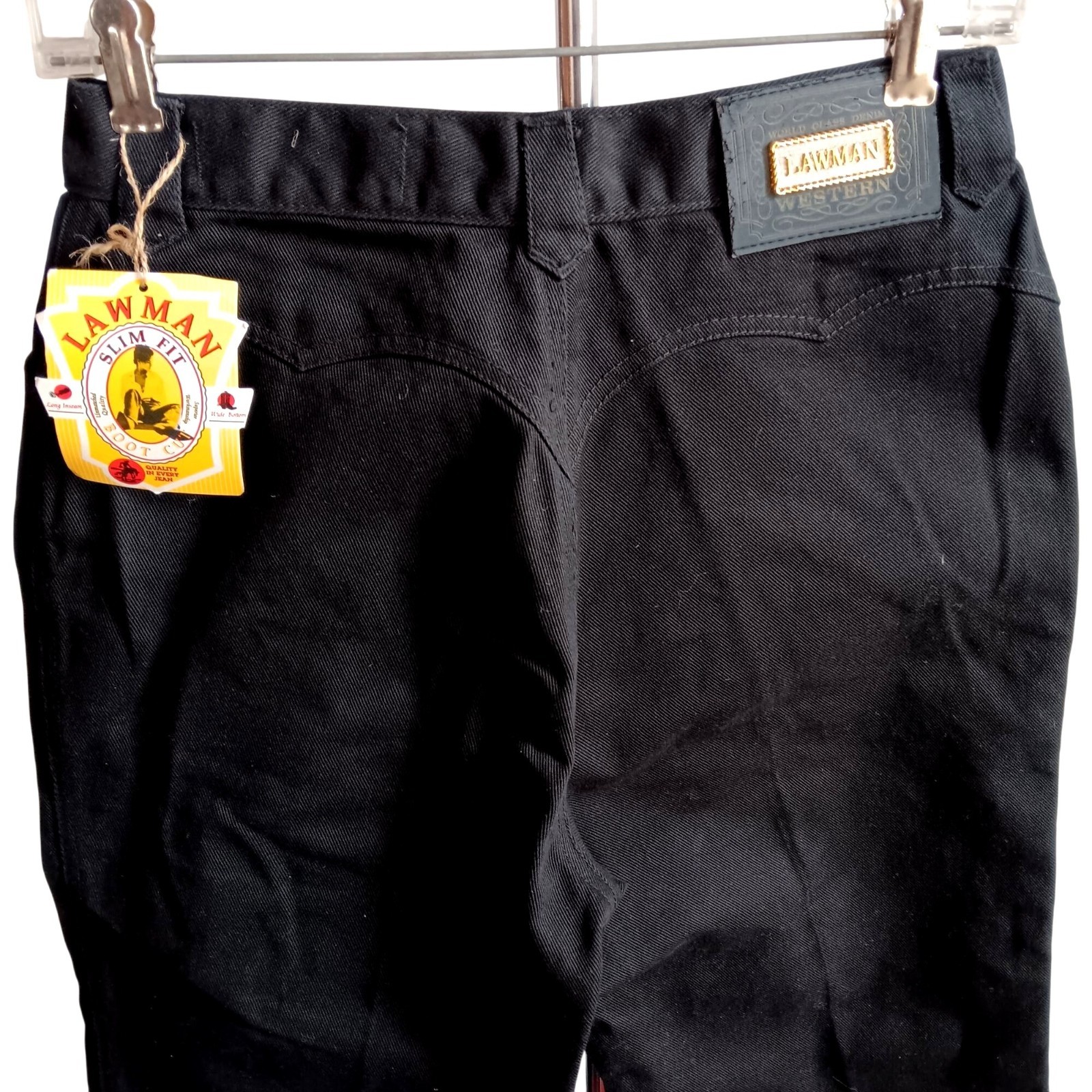 New Vintage Cowgirl Jeans Size 11 28x36Women’s Lawman Slim Fit Black Bootcut