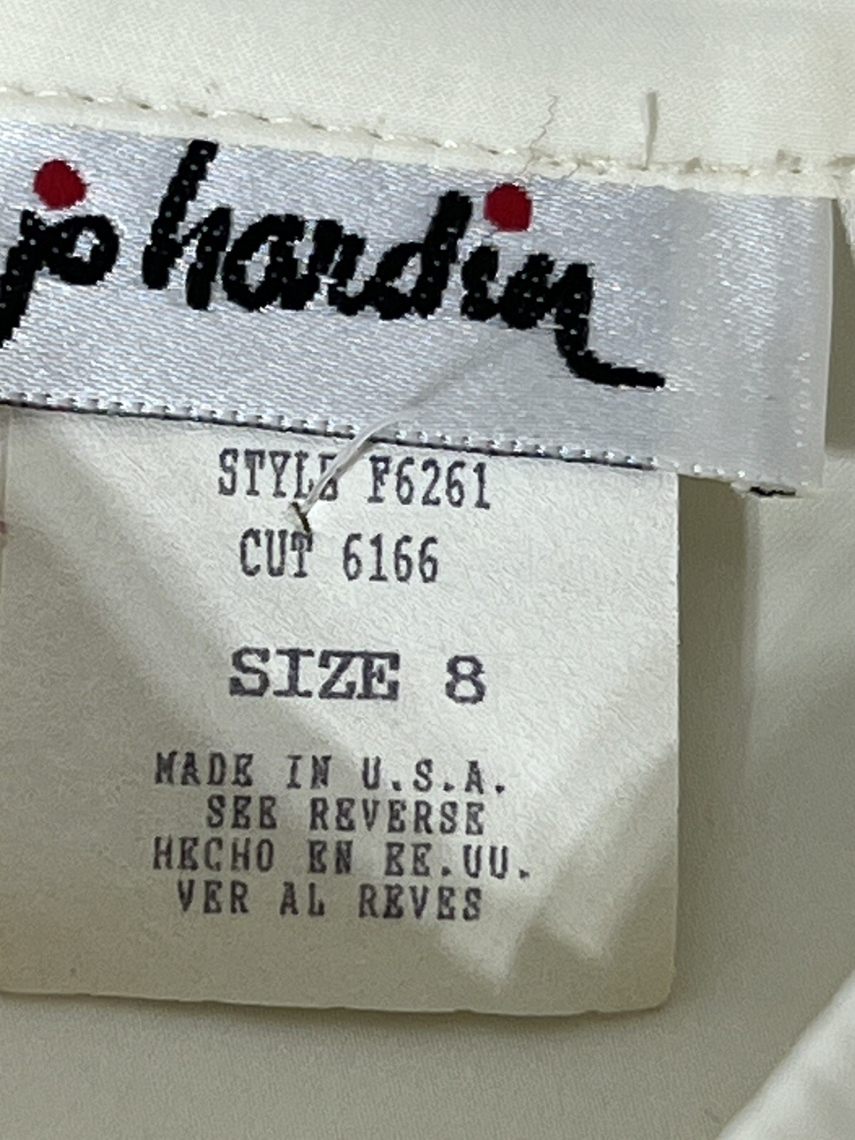 Jo Hardin Women 8 Vintage Cream Long Sleeve Business Casual Secretary Blouse
