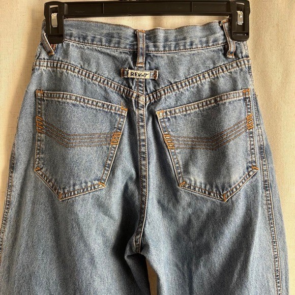 Y2K Grunge Denim revolt Jeans studded pockets straight/loose fit small 25″