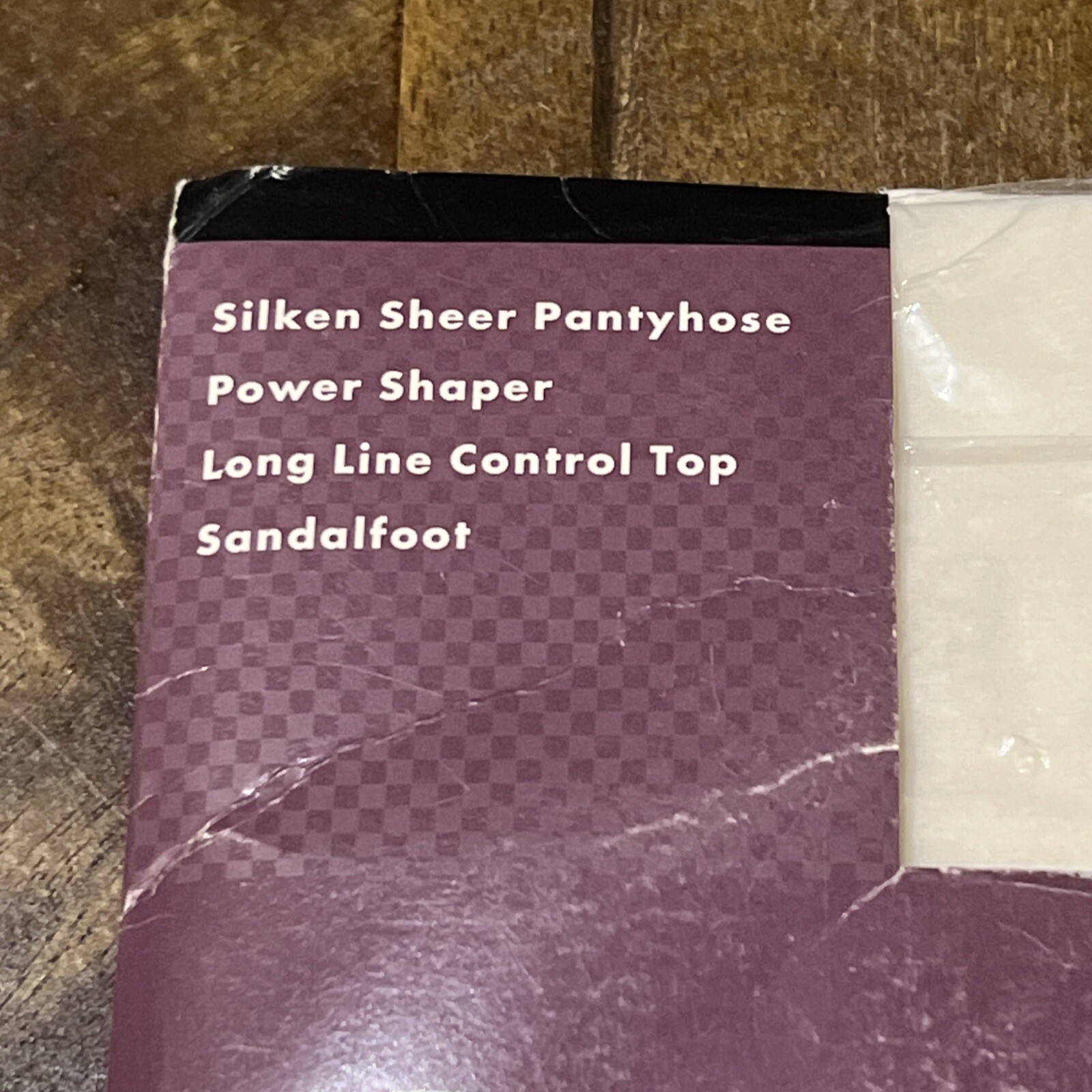 Vintage Body Magic By Partners Sz B Ivory Control Top Sandalfoot Sheer Pantyhose