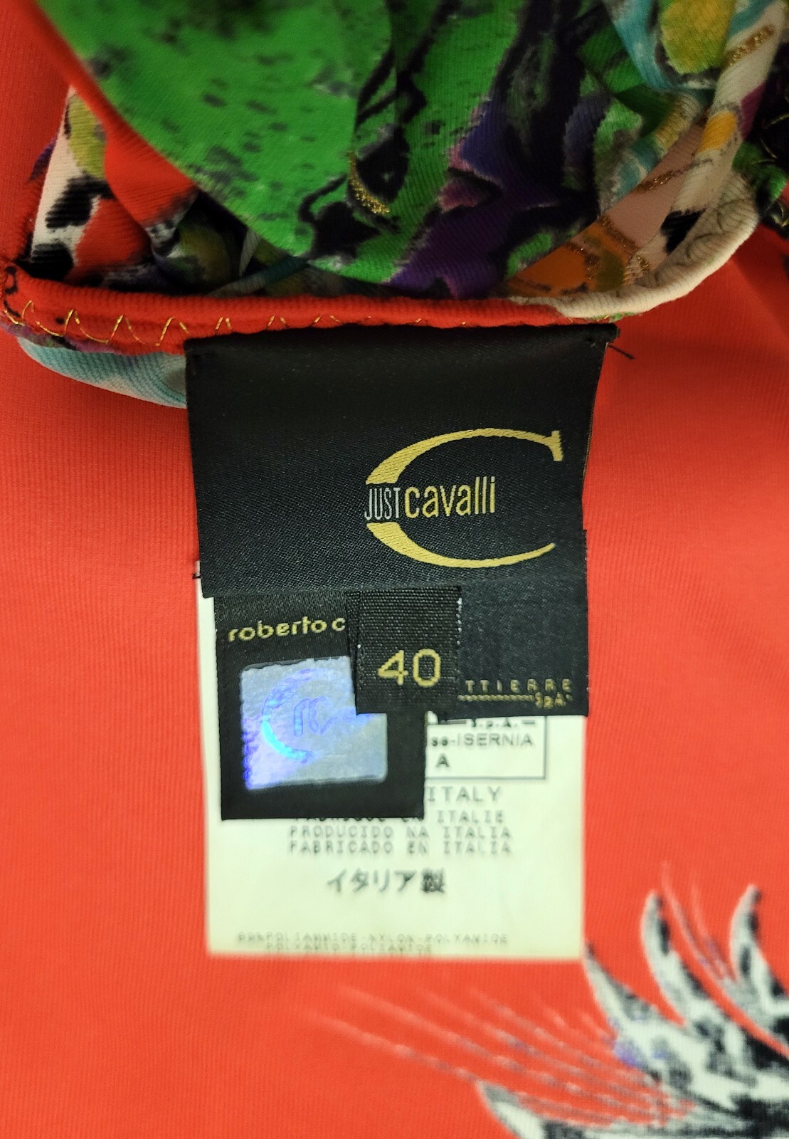 Just Cavalli Multicoloured Summer Dress Size 40