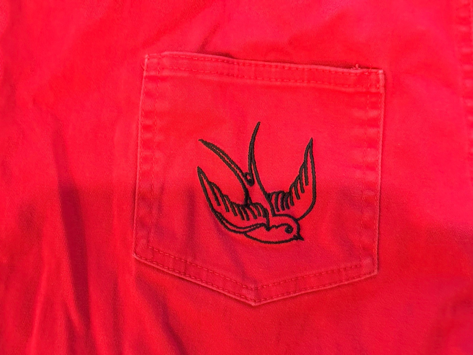 Women’s Early 2010’s Rock Steady Size XL Red High Waist Peddle Pusher Pants
