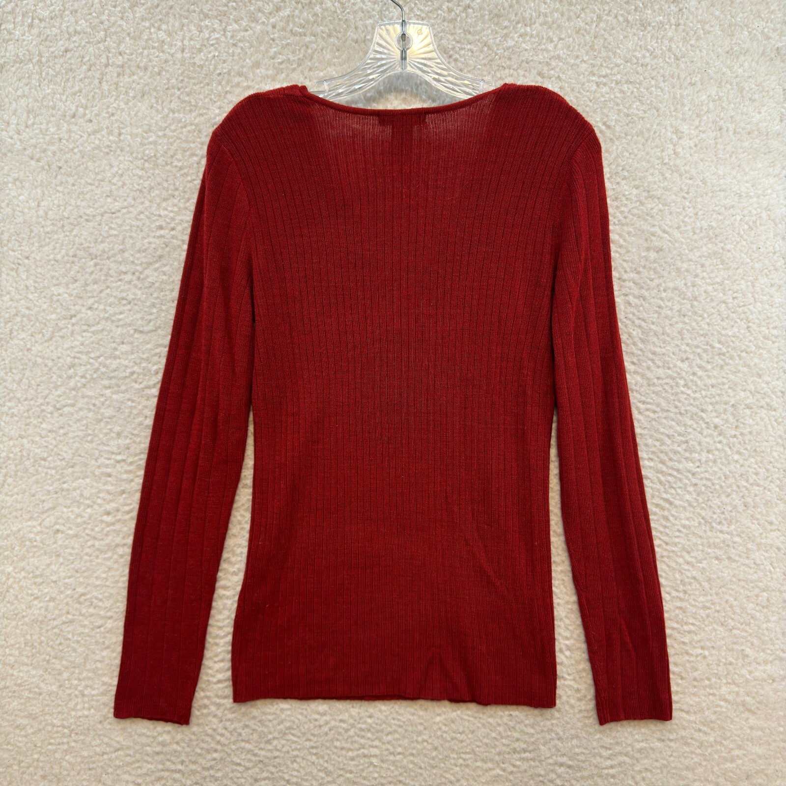 Y2K Vintage Top Small Medium Red Knit Long Sleeve Bella Swan Boho Fairy Grunge