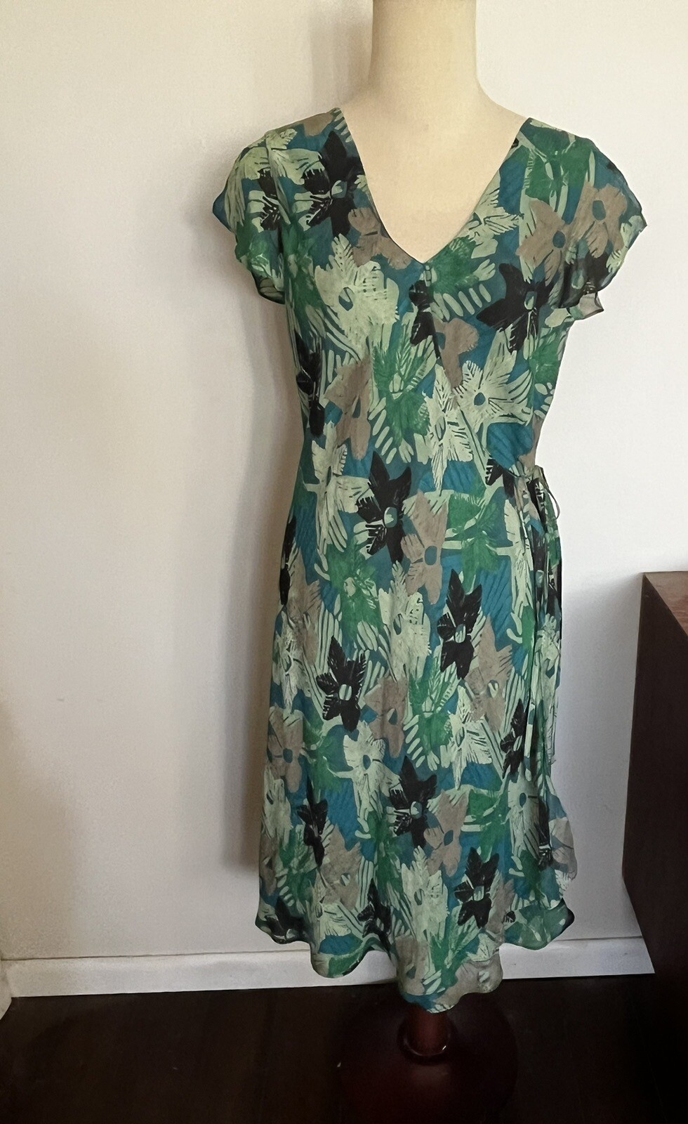 Vintage Alfani Silk/linen Dress