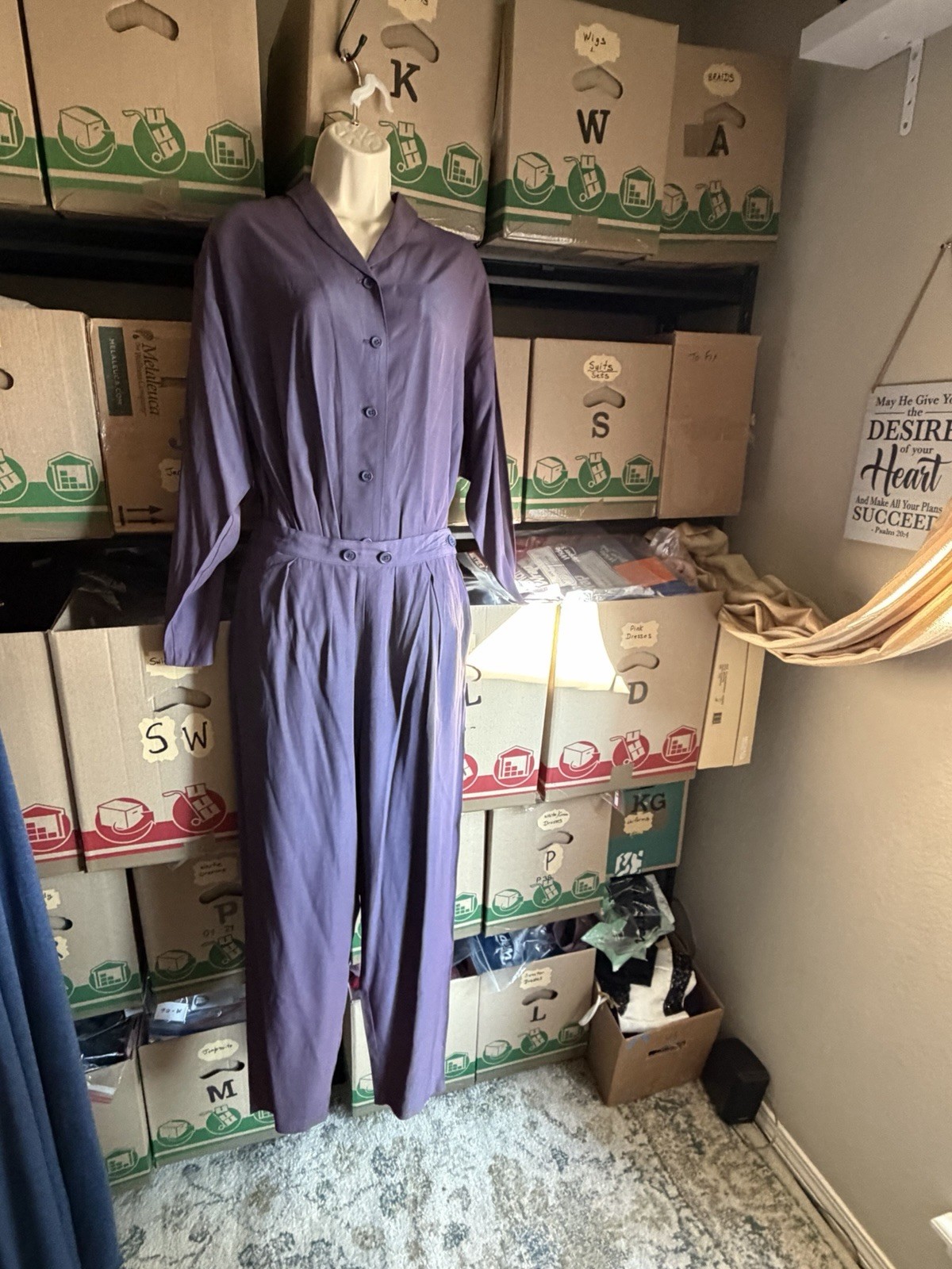 Vintage J. Harris Women’s Three Piece Blouse Pants And Skirt Set. Size Small.