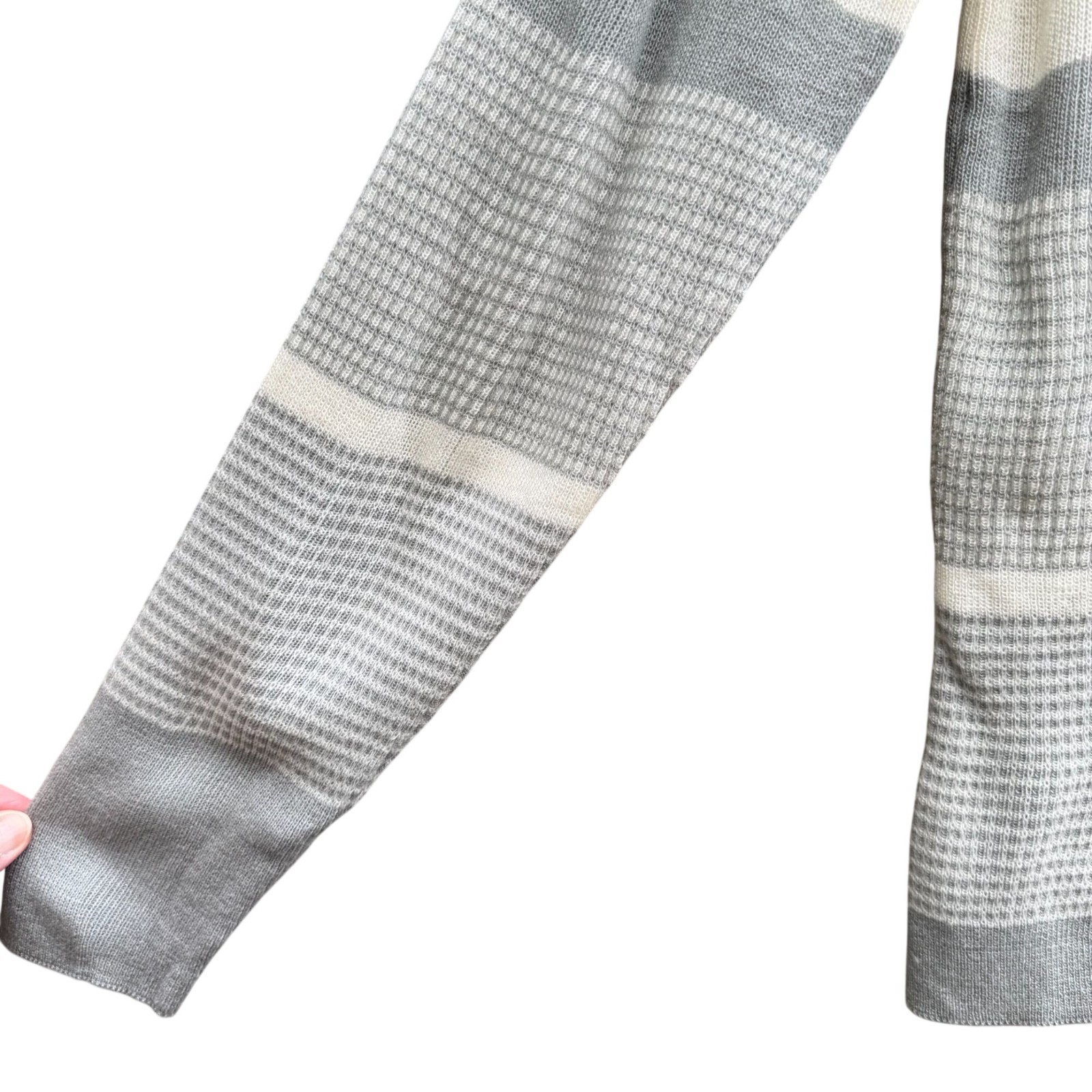 Georgie Porgie Vintage 70s Mod Academic Striped Knit Turtleneck Sweater Womens S