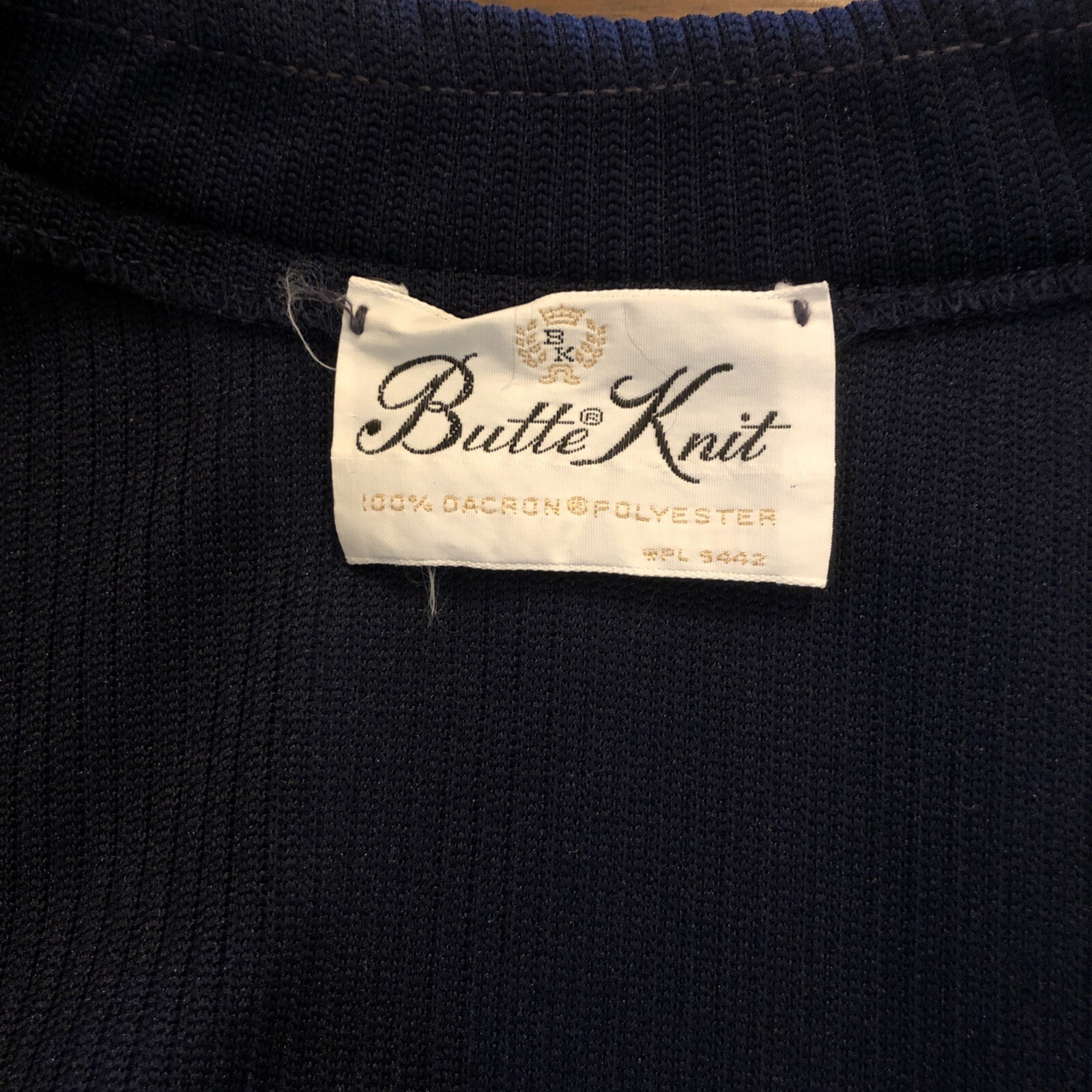VTG Butte Knit 2 Piece Navy /white Jacket & Top 80’s Patriotic Medium