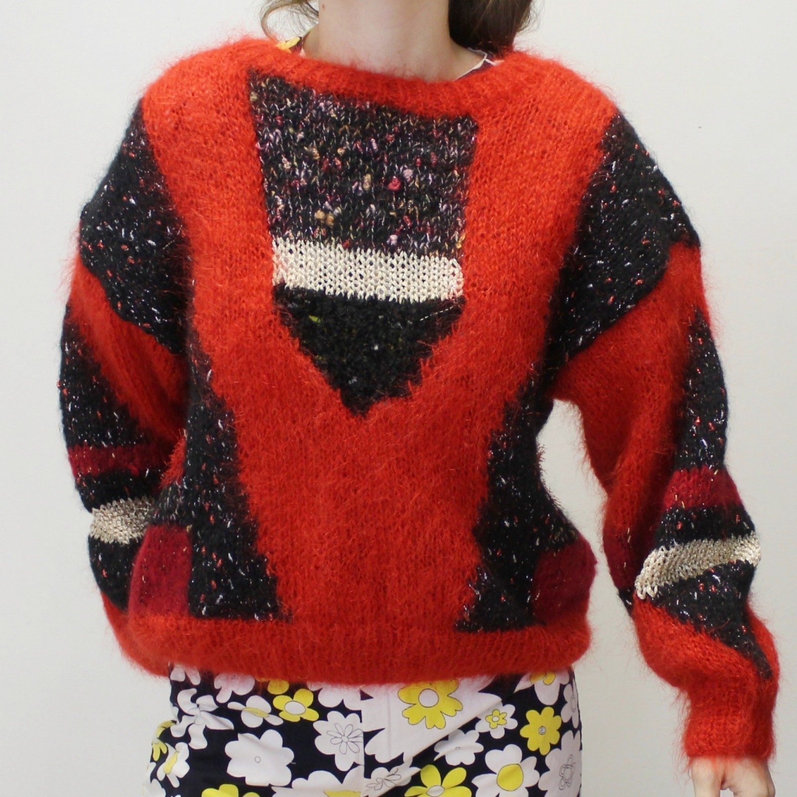 Vintage 80s Mohair Blend Sweater from Alba Handmade