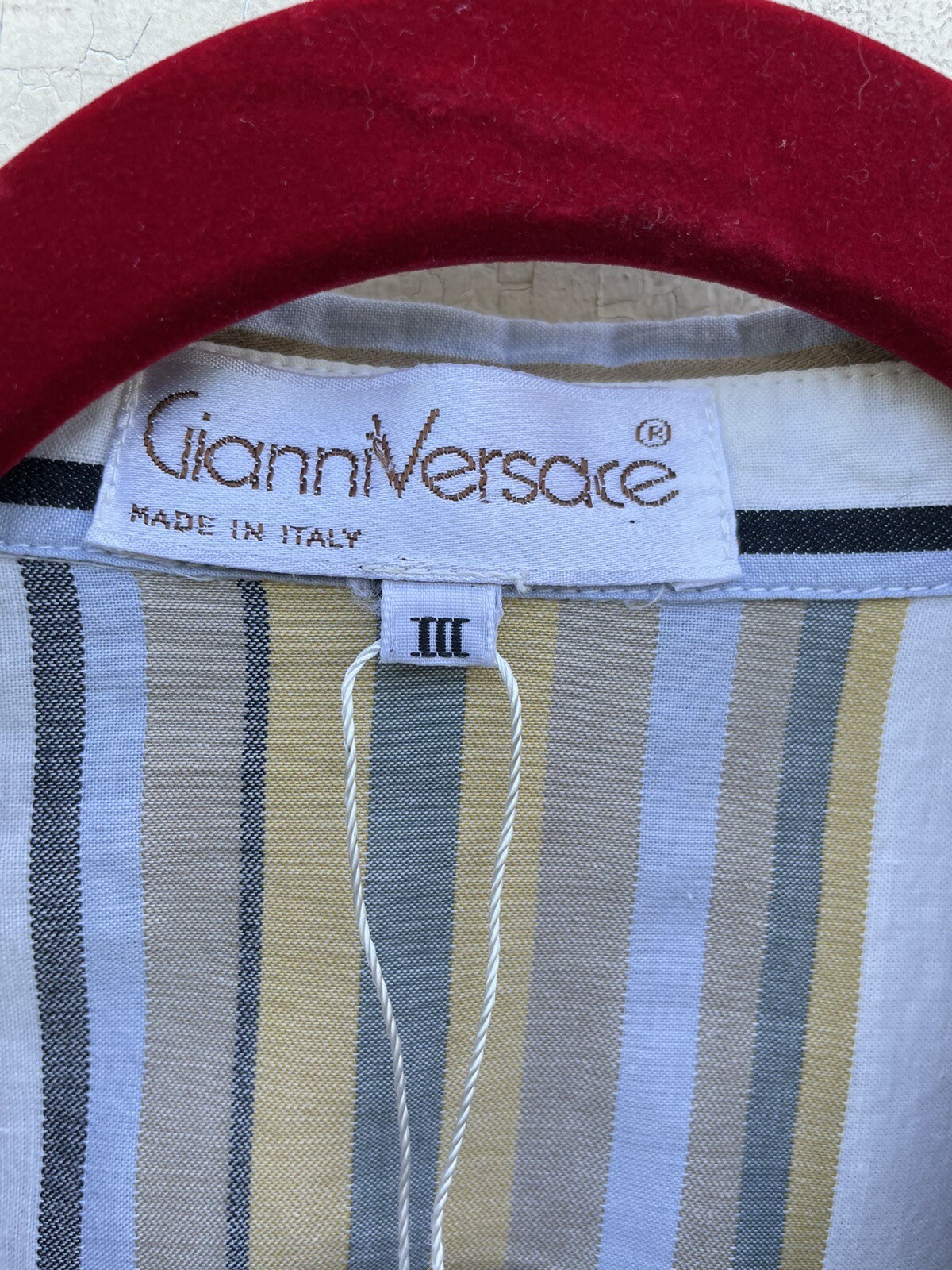 Vintage 80s Gianni Versace Blouse Shirt Top Italy Archival Asymmetrical Cotton