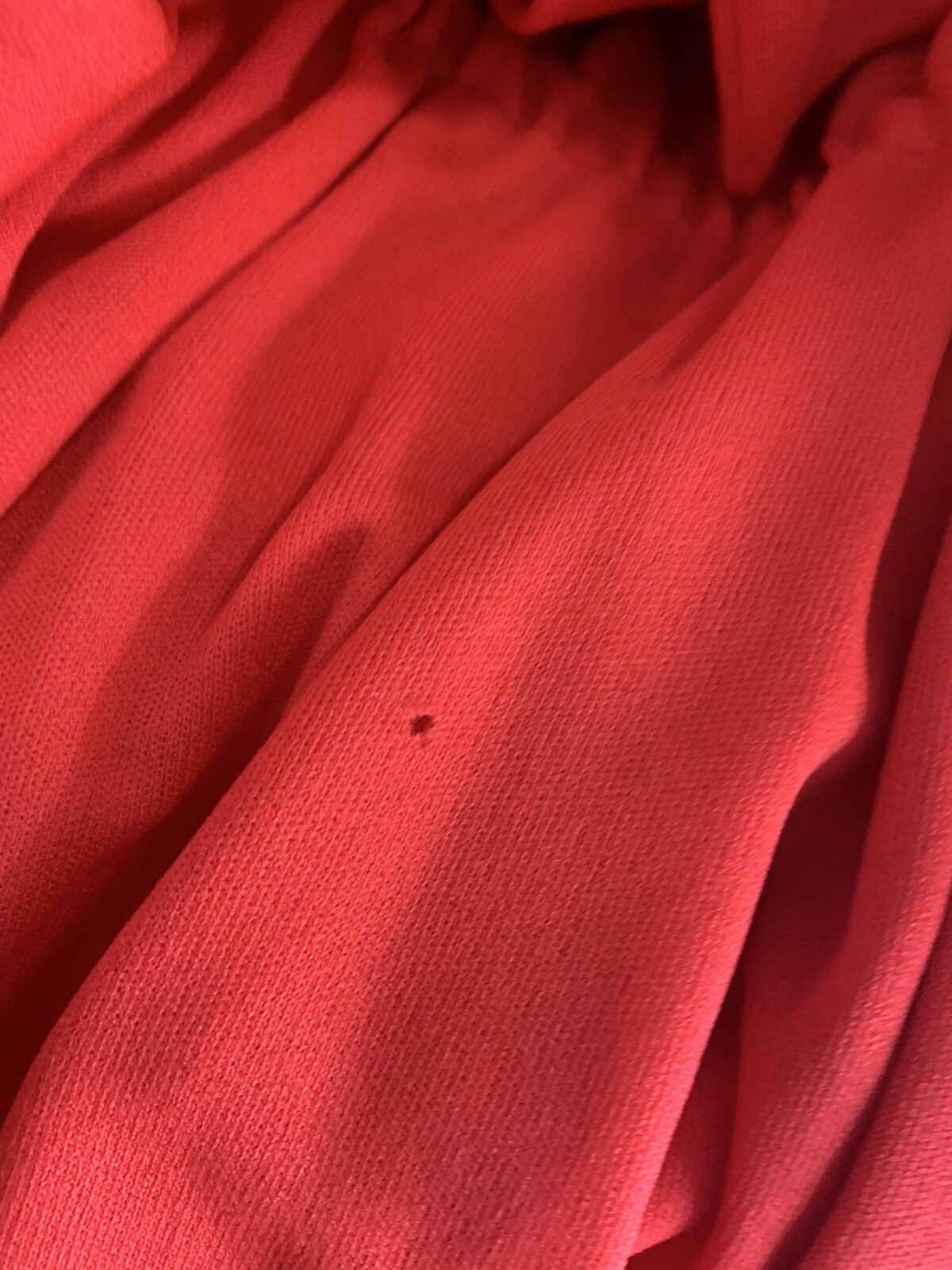 Vintage 70s Carlye Secretary Holiday Red Dress Belted ILGWU Tag High Neck Talon