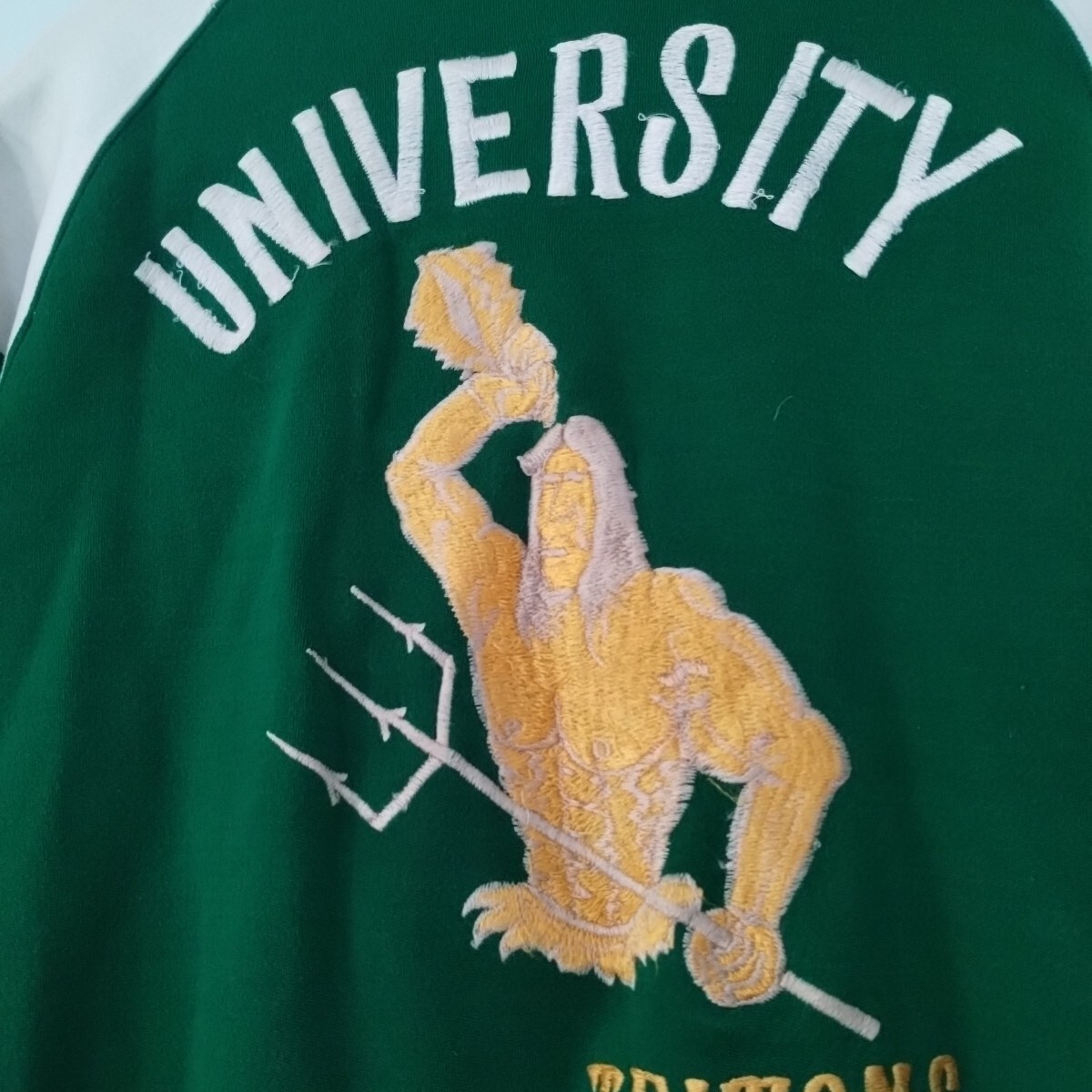 Rare 60s 70s Vintage Athletic Warmup University Guam Womens Made Korea Size 40