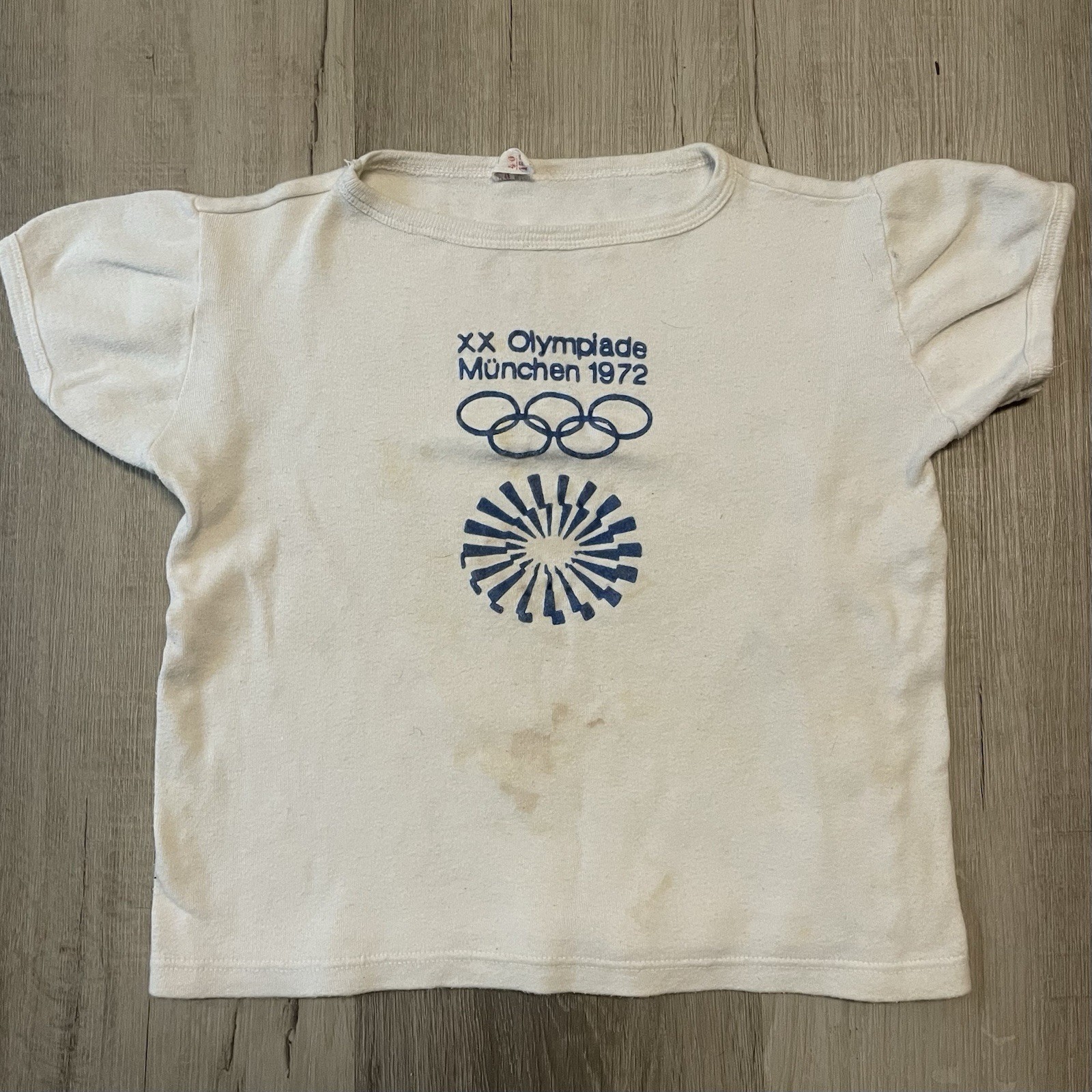 Rare Vintage 1972 Munich Munchen Germany Olympics Women’s Crop Top Shirt Size XS