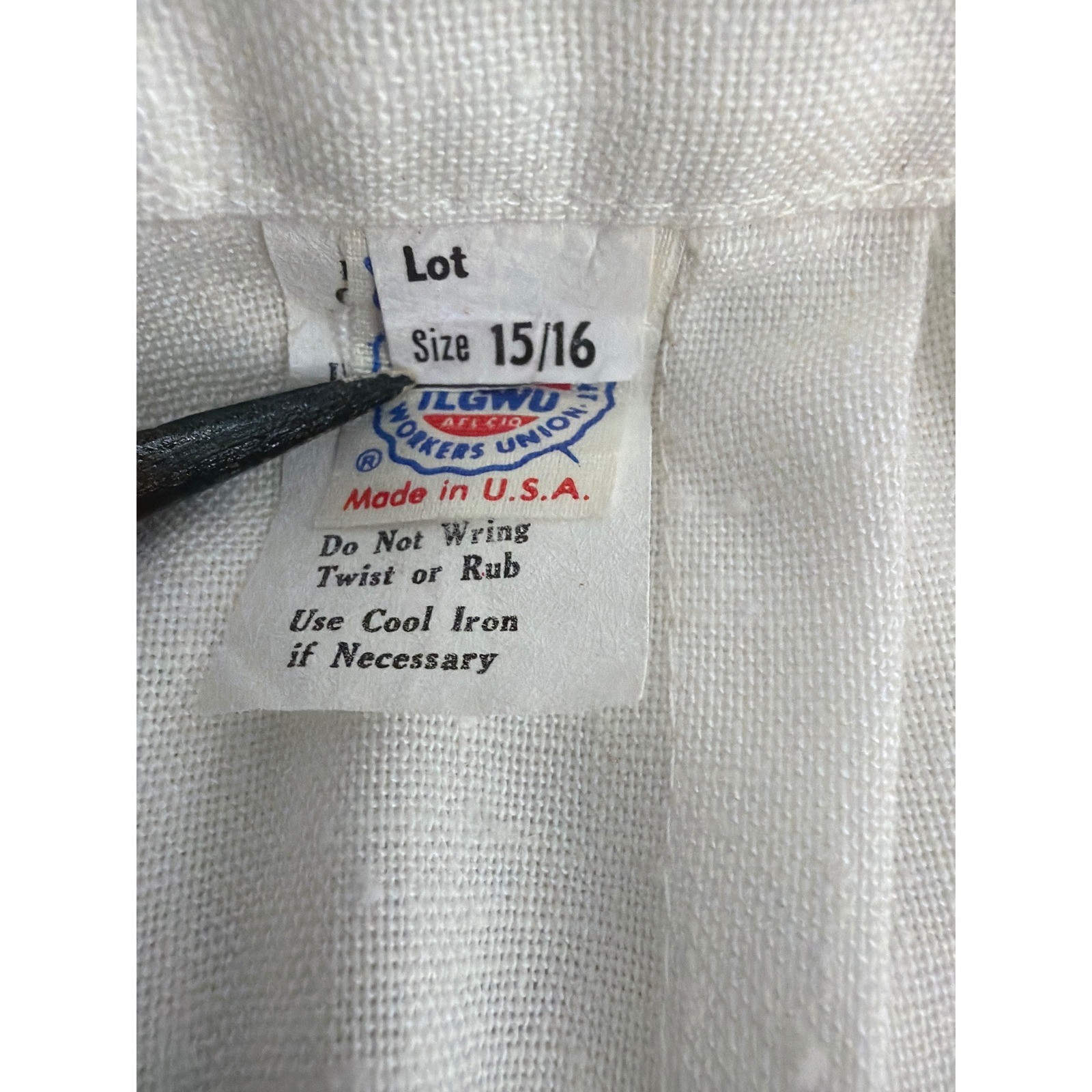 Vintage White Linen A Line Skirt Suit Set Blazer Midi Made in USA Size 15/16