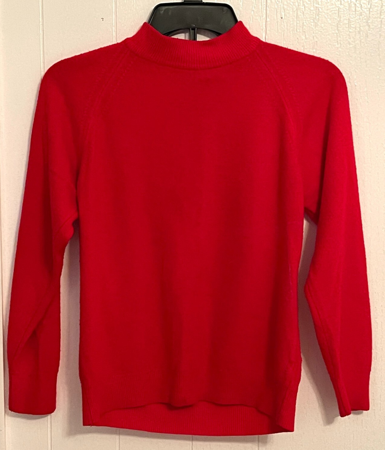 Designers Originals Red Wool Blend Sweater Womens S USA Vintage