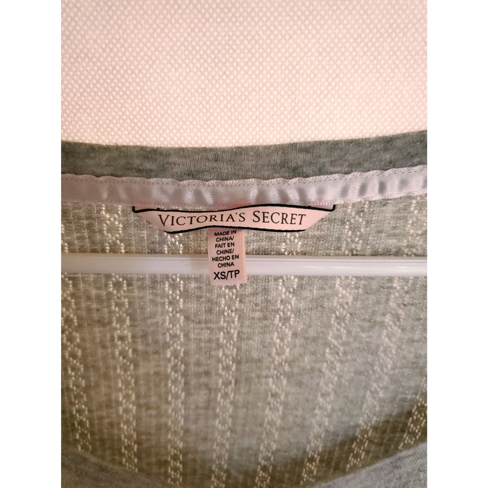 Y2K Victoria’s Secret Pink Label Heather Gray Button Henley Bella Swan XS