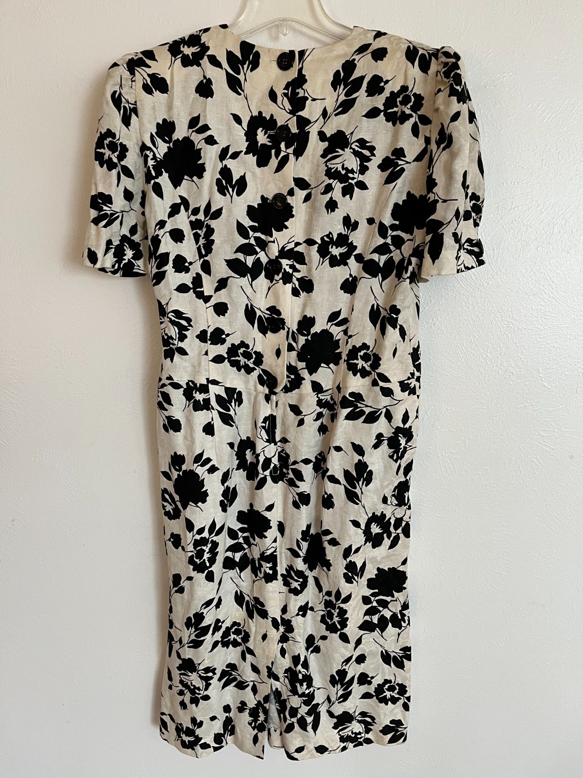 Vintage Floral Linen Dress Size 16 | International Ladies Garment Workers Union
