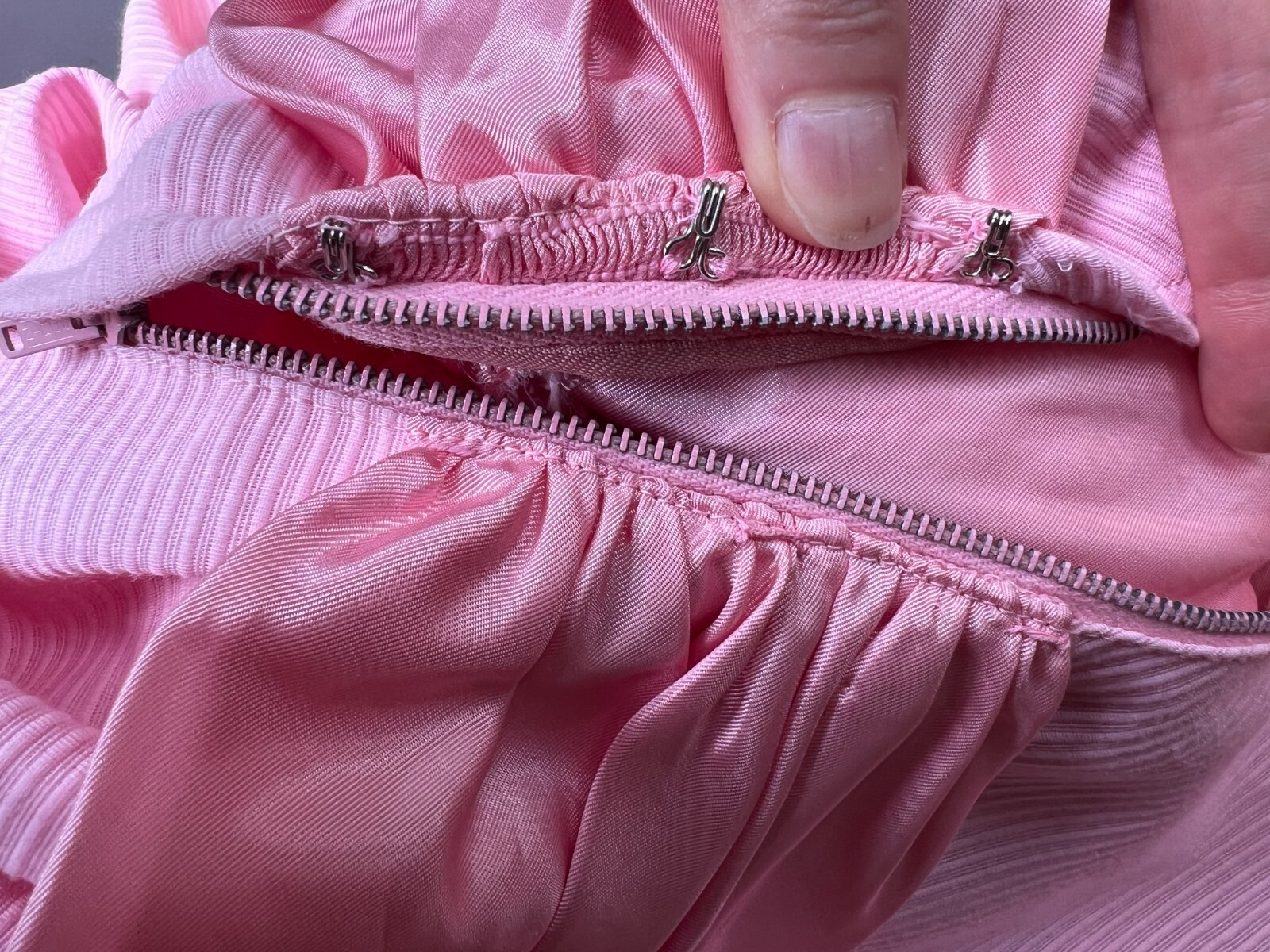 1960s Vintage Jay Herbert of California Pink Formal Gown with Satin Sash – Sm