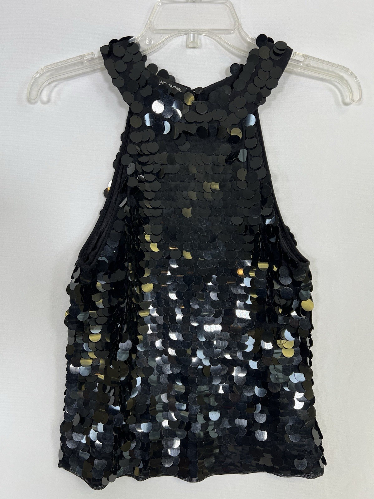 Sequin Tank Avenue Montaigne Black Vintage Women’s Sz S Vintage Wimsigoth
