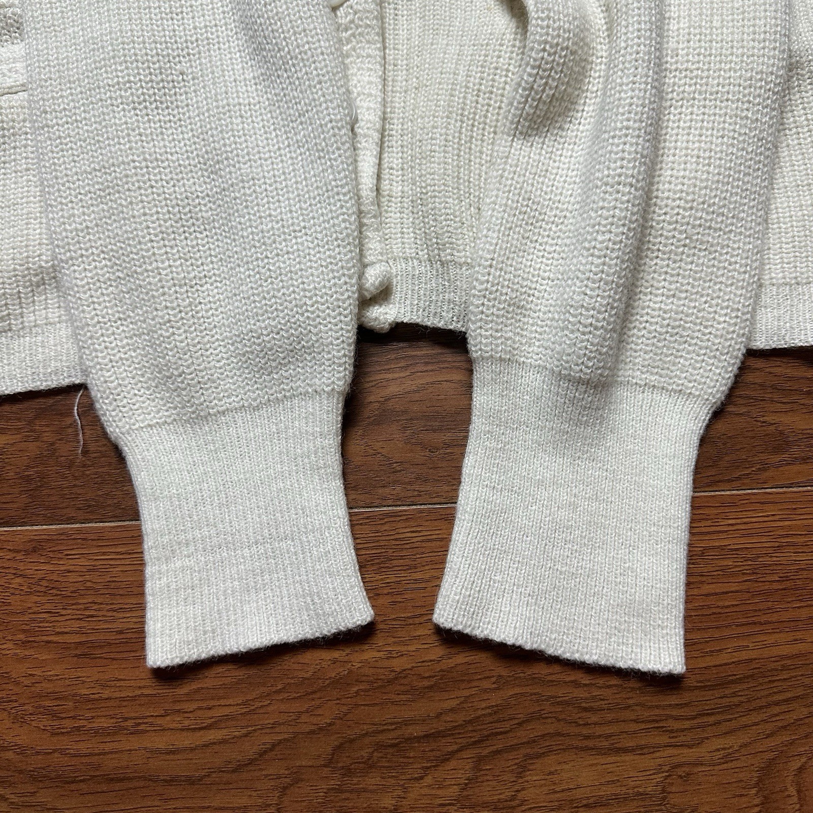 Vtg Keaton’s School Shop Varsity Letterman Cardigan S/M Button Sweater 50s 60s