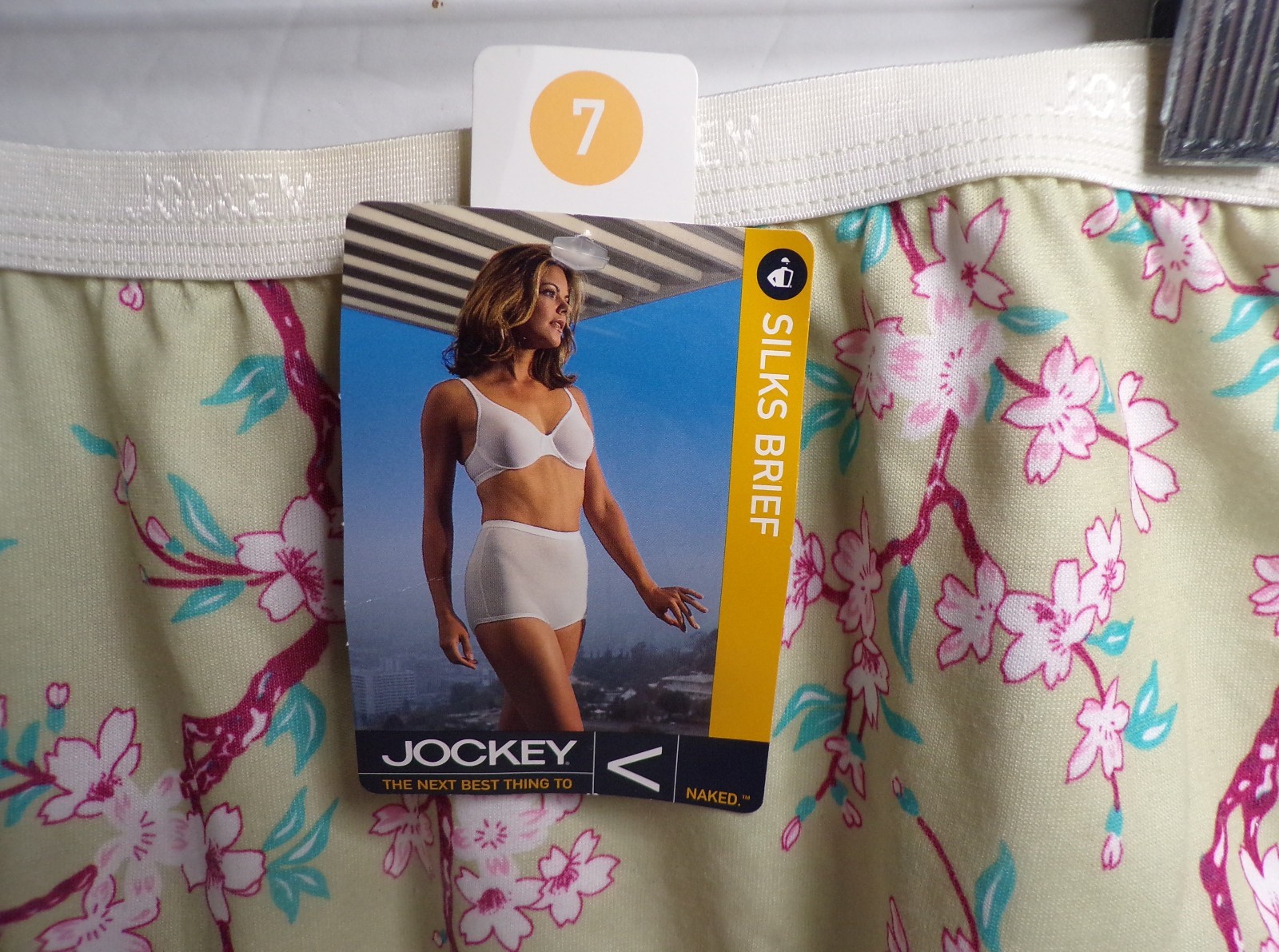 Vintage Jockey For Her Silks Brief Panties Green Floral Size 7 NWT