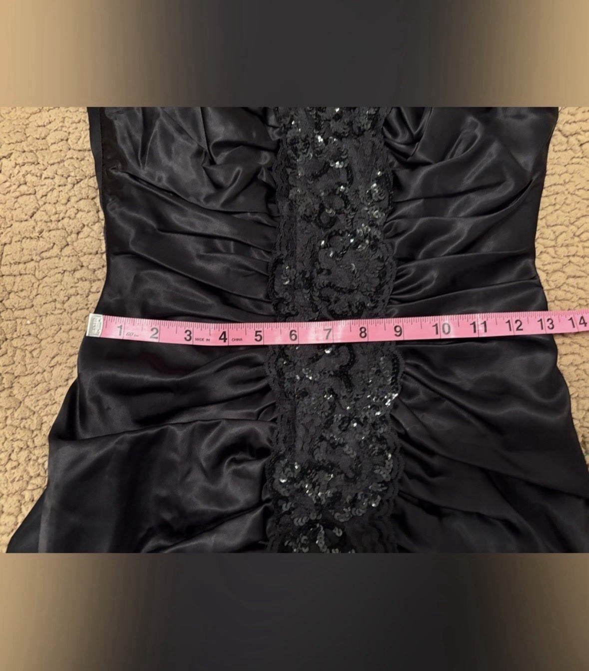 80’s Steppin’ Out Black Prom Dress 0/2 Size 3