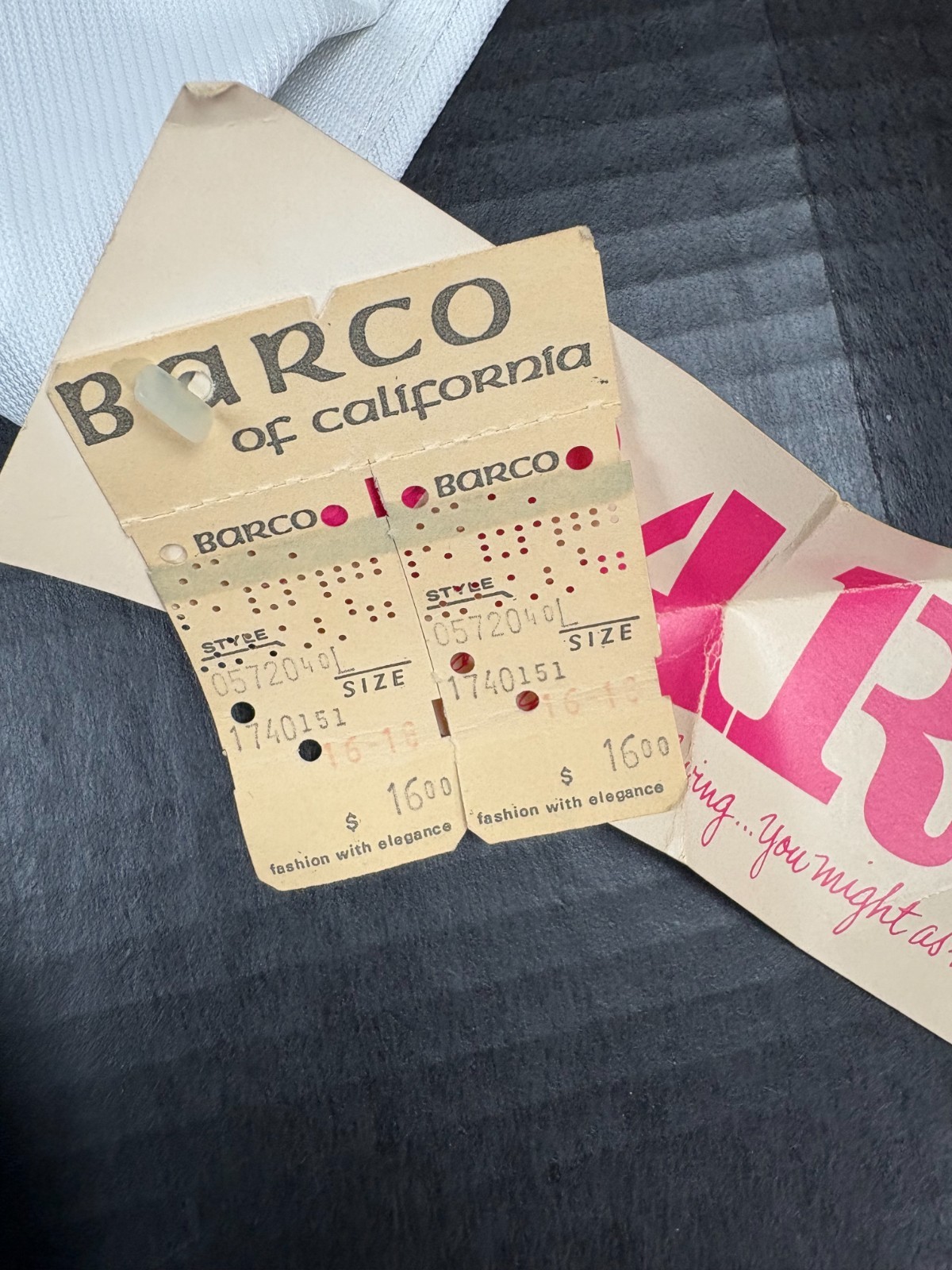 Vintage Barco of California Short Sleeve Nurse/Waitress Uniform Sz 16-18 New