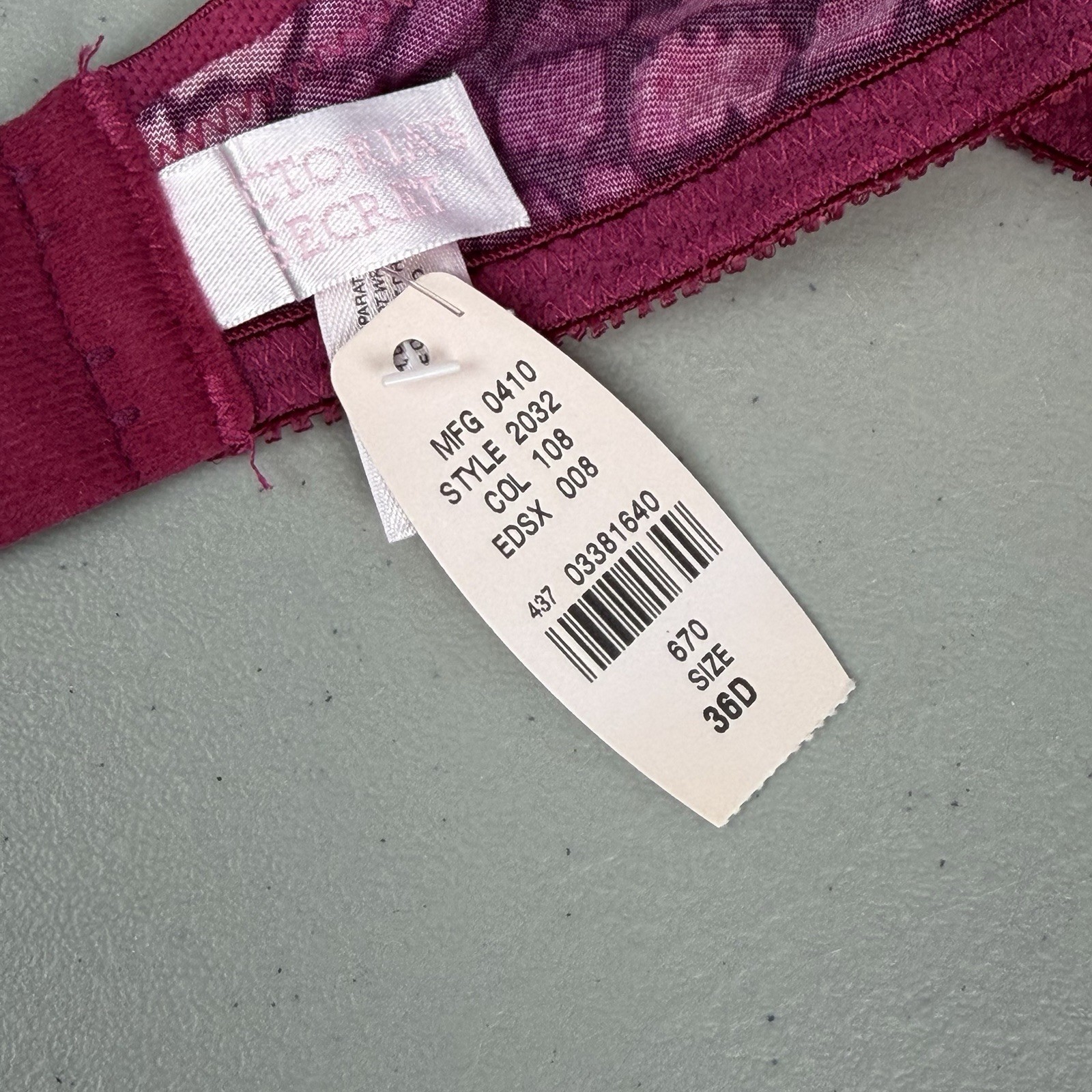 Victoria’s Secret Bra 36D Pink Second Skin Satin Full Coverage NWT